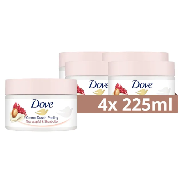 dove-creme-dusch-peeling-granatapfel-sheabutter-body-scrub-4x-225-ml-k-rperpeeli image 1