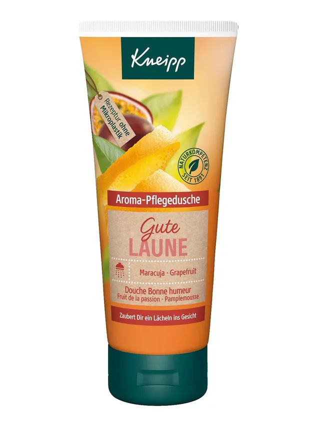 kneipp-aroma-pflegedusche-gute-laune-200-ml-duschgel-mit-maracuja-grapefruit image 1