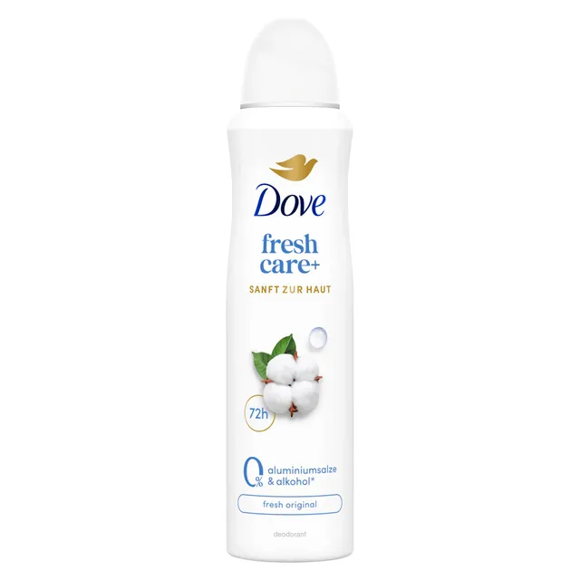 dove-fresh-care-deo-spray-fresh-original-72h-schutz-ohne-aluminiumsalze-150-ml image 1