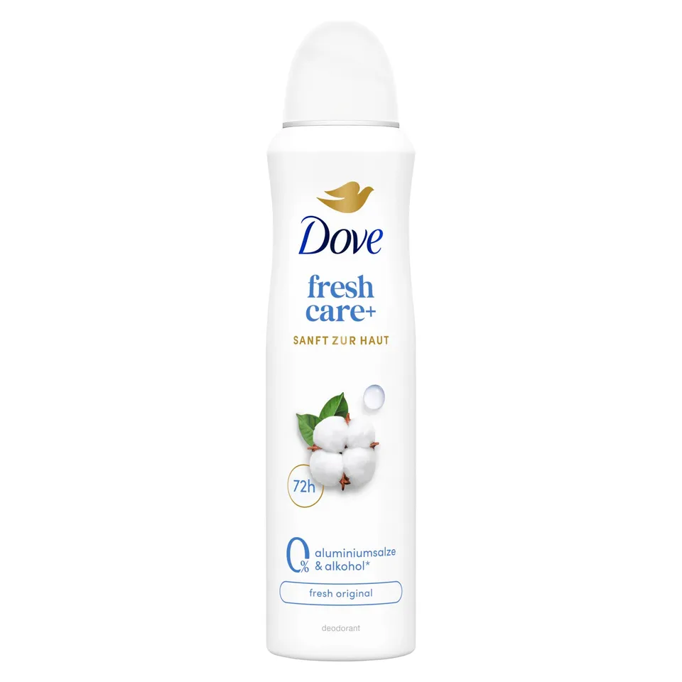dove-fresh-care-deo-spray-fresh-original-72h-schutz-ohne-aluminiumsalze-150-ml image 1