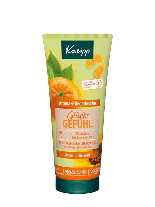 kneipp-aroma-pflegedusche-gl-cksgef-hl-mandarine-bio-sonnenblume-pflegendes-dusc image 1