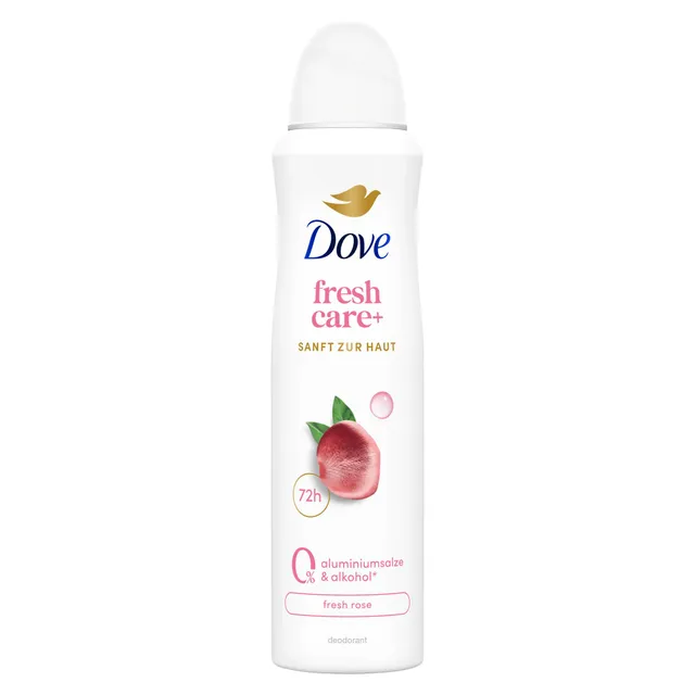 dove-fresh-care-deo-spray-fresh-rose-72h-schutz-ohne-aluminiumsalze-150-ml image 1