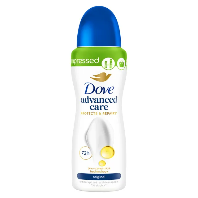dove-advanced-care-anti-transpirant-deo-spray-original-compressed-72h-schutz-100 image 1