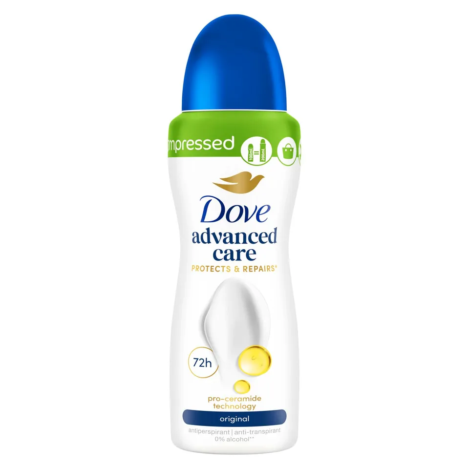 dove-advanced-care-anti-transpirant-deo-spray-original-compressed-72h-schutz-100 image 1