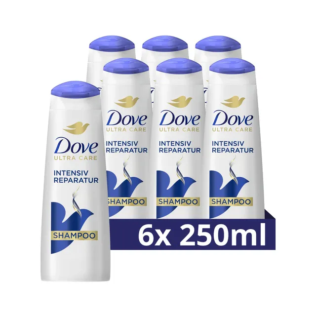 dove-shampoo-intensiv-reparatur-6x-250-ml-f-r-strapazierte-haare-mit-smart-repai image 1