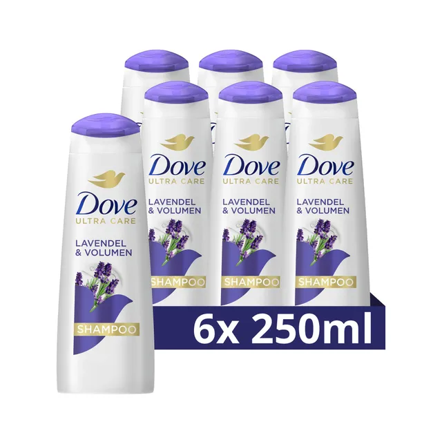 dove-ultra-care-shampoo-lavendel-volumen-6er-pack-6-x-250-ml-f-r-feines-haar image 1