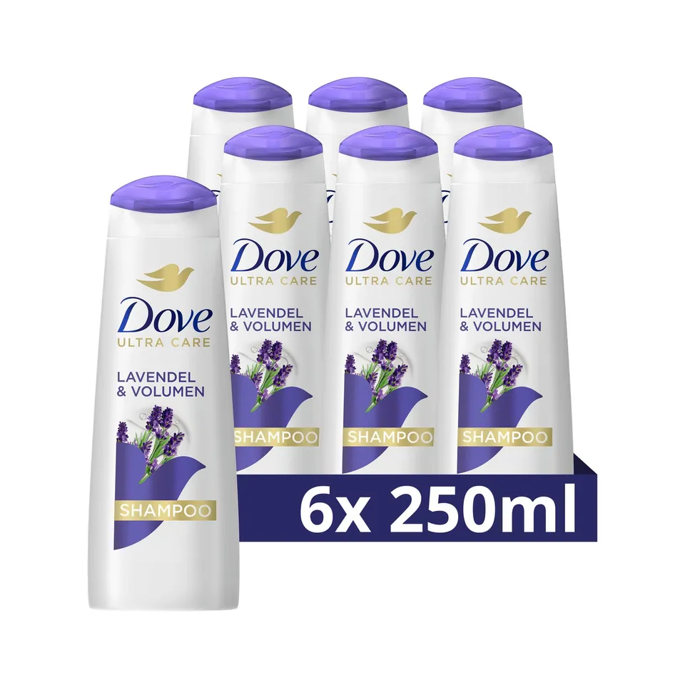 dove-ultra-care-shampoo-lavendel-volumen-6er-pack-6-x-250-ml-f-r-feines-haar image 1