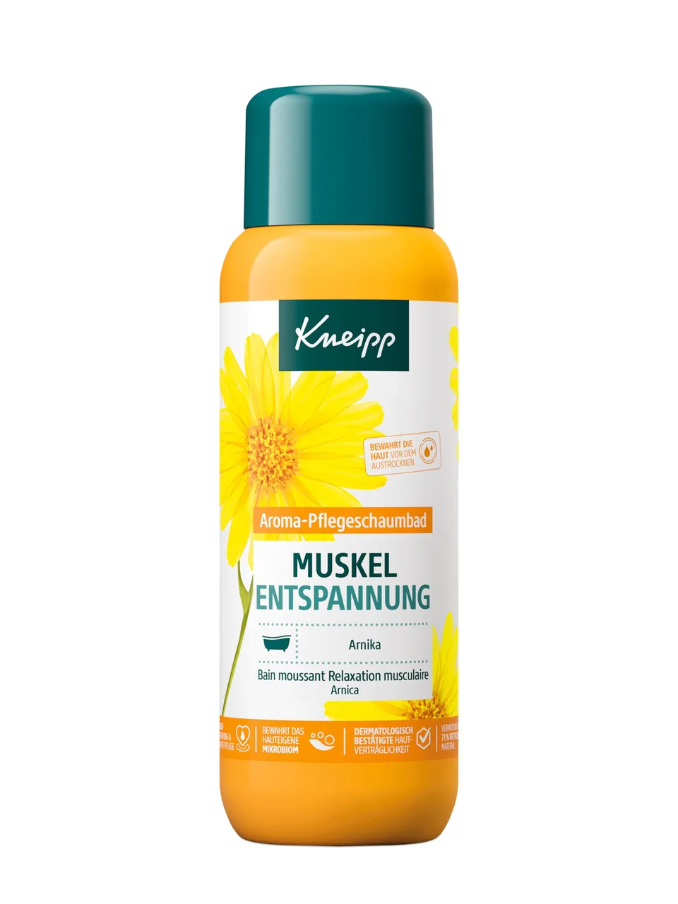 kneipp-aroma-pflegeschaumbad-muskel-entspannung-mit-arnika-400-ml-schaumbad image 1