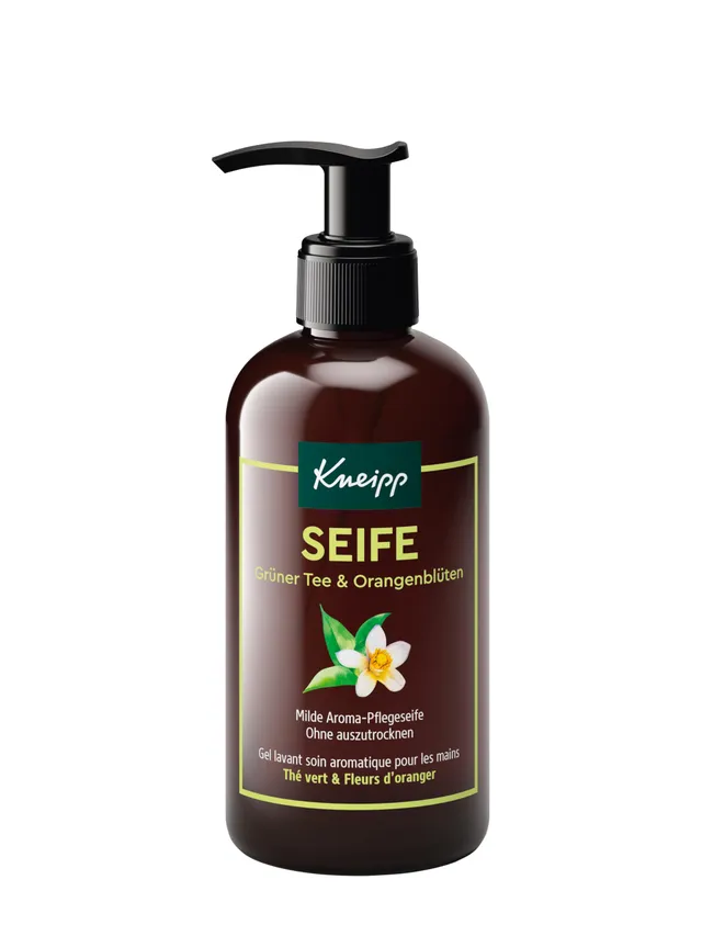 kneipp-seife-gr-ner-tee-orangenbl-ten-250-ml-vegane-fl-ssigseife-gegen-austrockn image 1