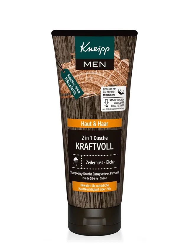 kneipp-kraftvoll-2-in-1-m-nner-duschgel-200-ml-haut-haar-mit-zedernuss-eiche image 1