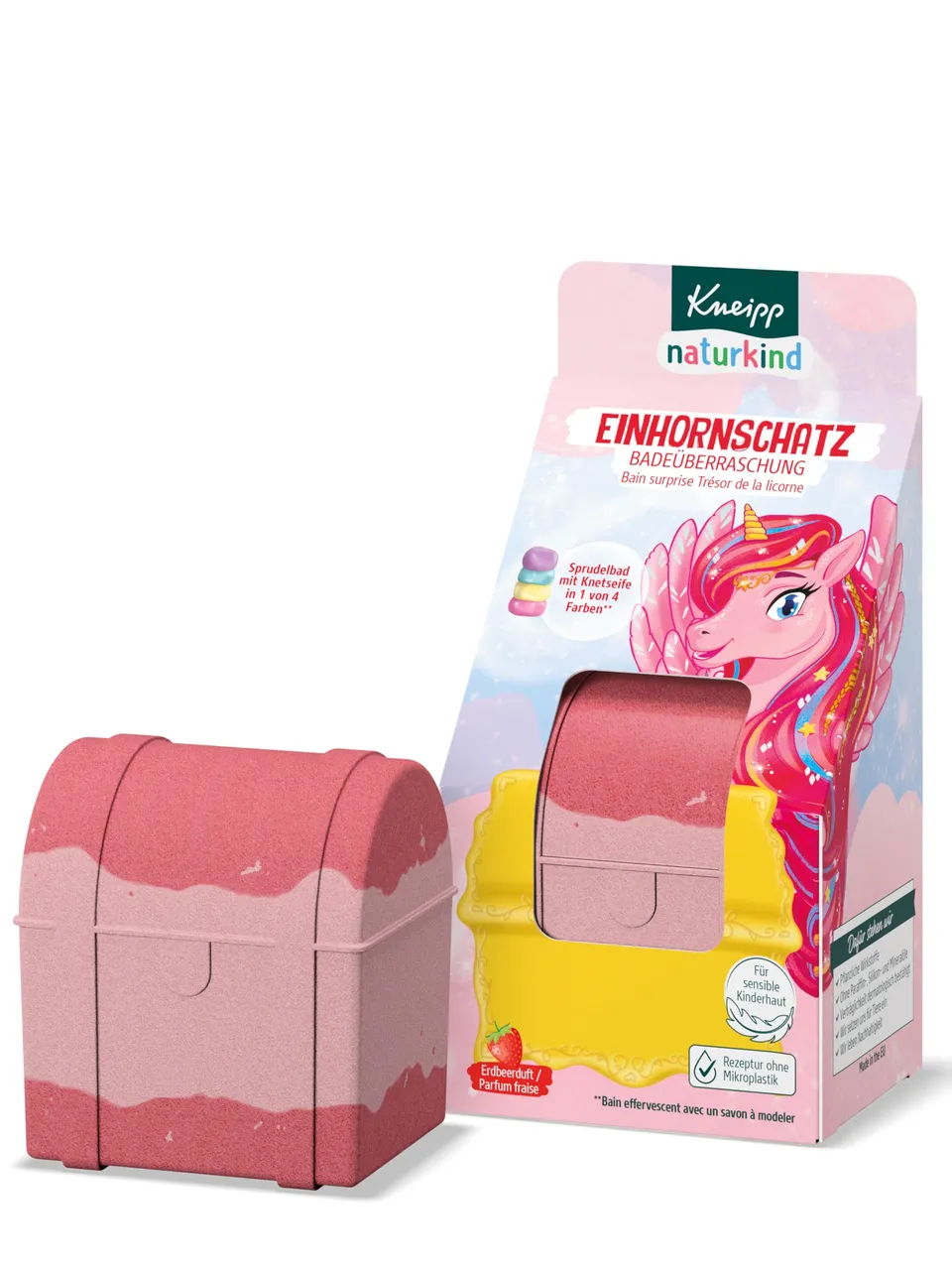 kneipp-naturkind-bade-berraschung-einhornschatz-sprudelnde-badekugel-f-r-kinder- image 1