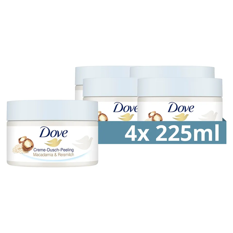 dove-creme-dusch-peeling-macadamia-reismilch-body-scrub-4x-225-ml-k-rperpeeling- image 1