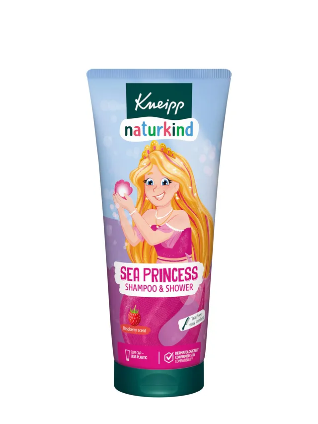 kneipp-naturkind-seeprinzessin-shampoo-dusche-2-in-1-kinderduschgel-mit-himbeerd image 1