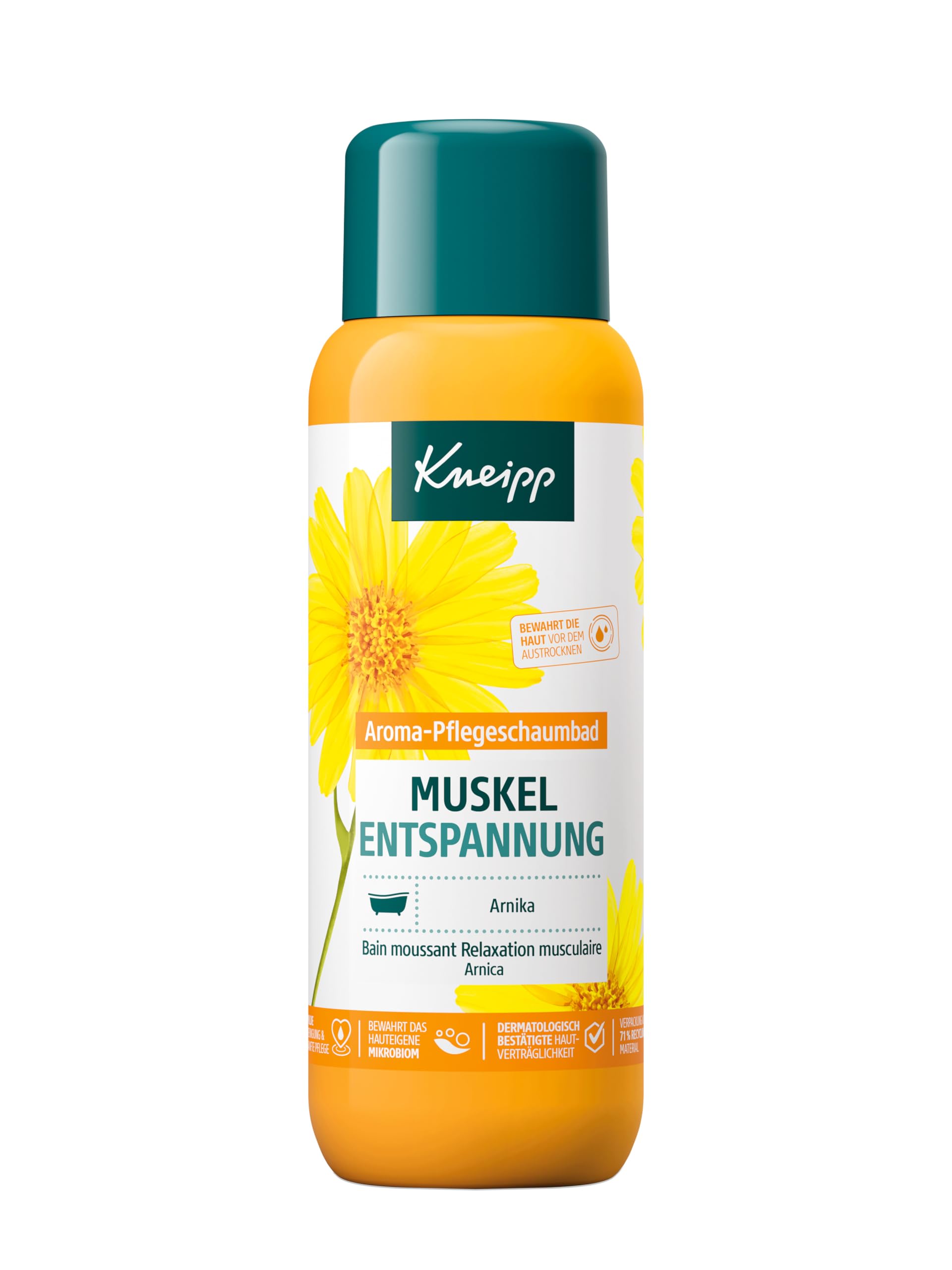 kneipp-aroma-pflegeschaumbad-muskel-entspannung-mit-arnika-400-ml-schaumbad image 1