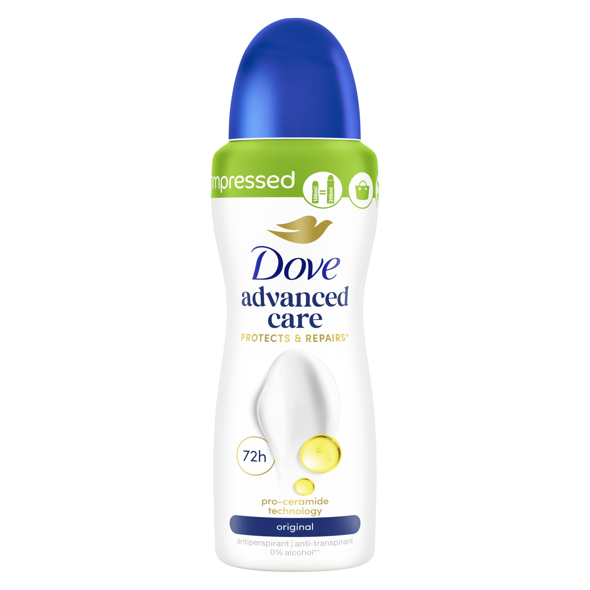 dove-advanced-care-anti-transpirant-deo-spray-original-compressed-72h-schutz-100 image 1