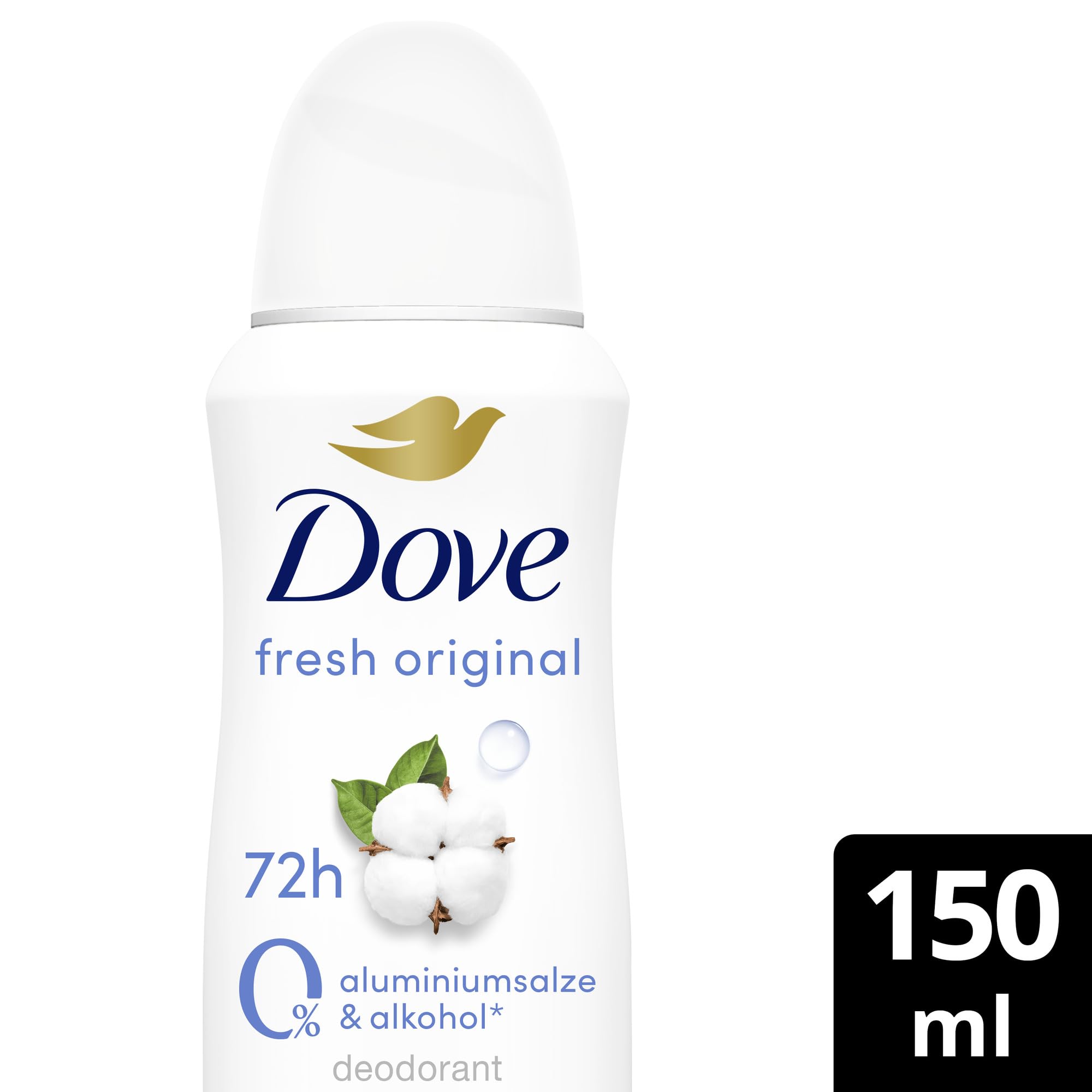 dove-fresh-care-deo-spray-fresh-original-72h-schutz-ohne-aluminiumsalze-150-ml image 2