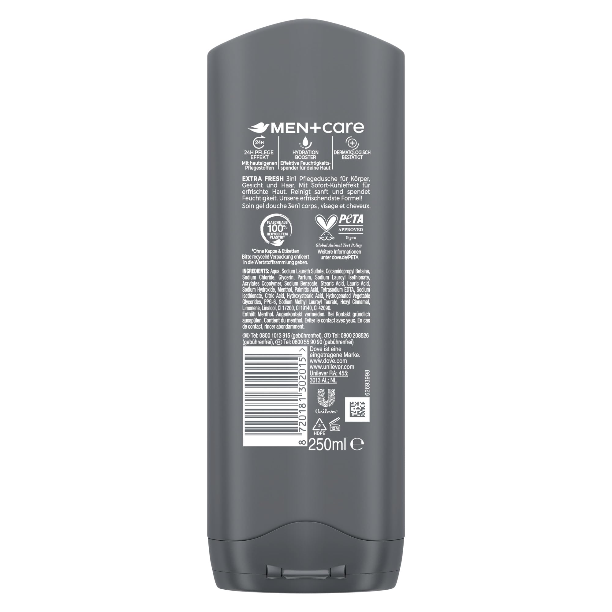 dove-men-care-3-in-1-duschgel-extra-fresh-pflegedusche-f-r-k-rper-gesicht-haar-m image 2