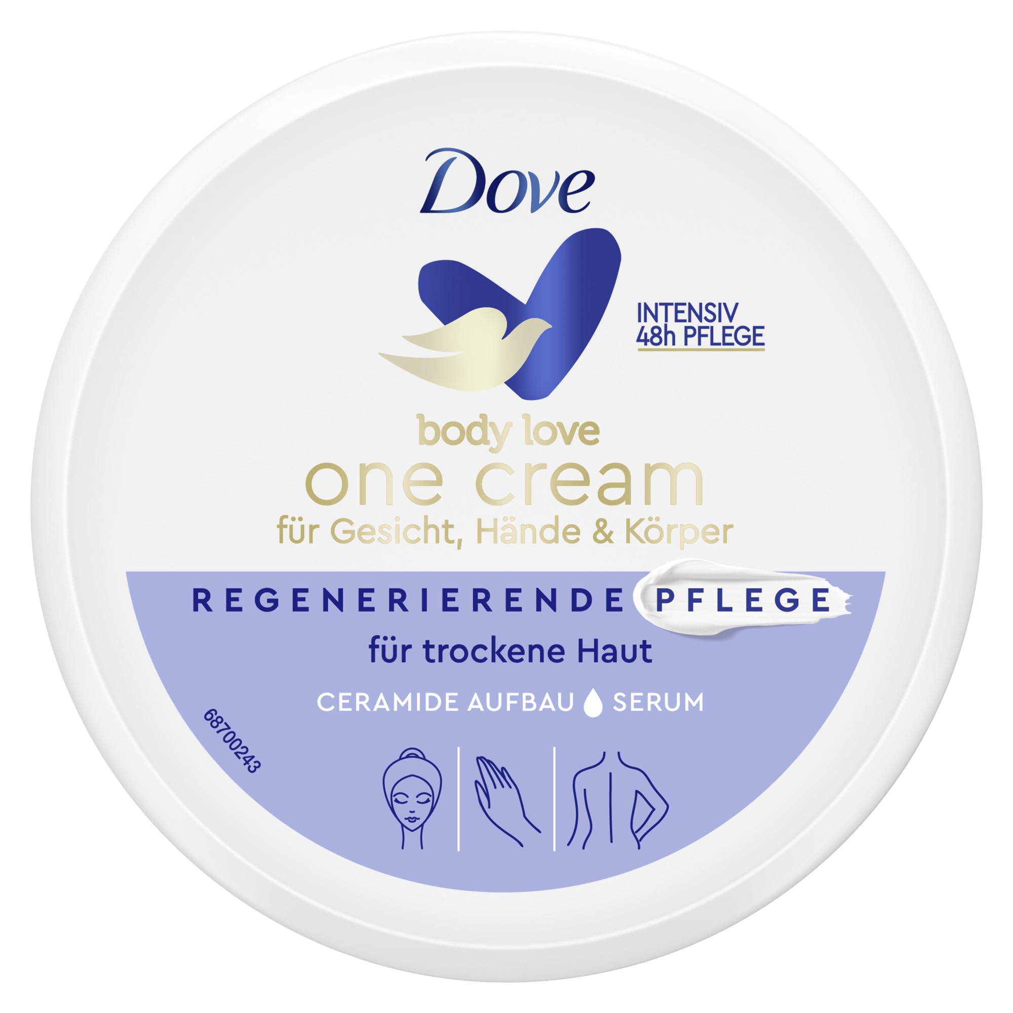 dove-body-love-one-cream-regenerierende-pflege-6-x-250-ml-body-cream-f-r-gesicht image 2