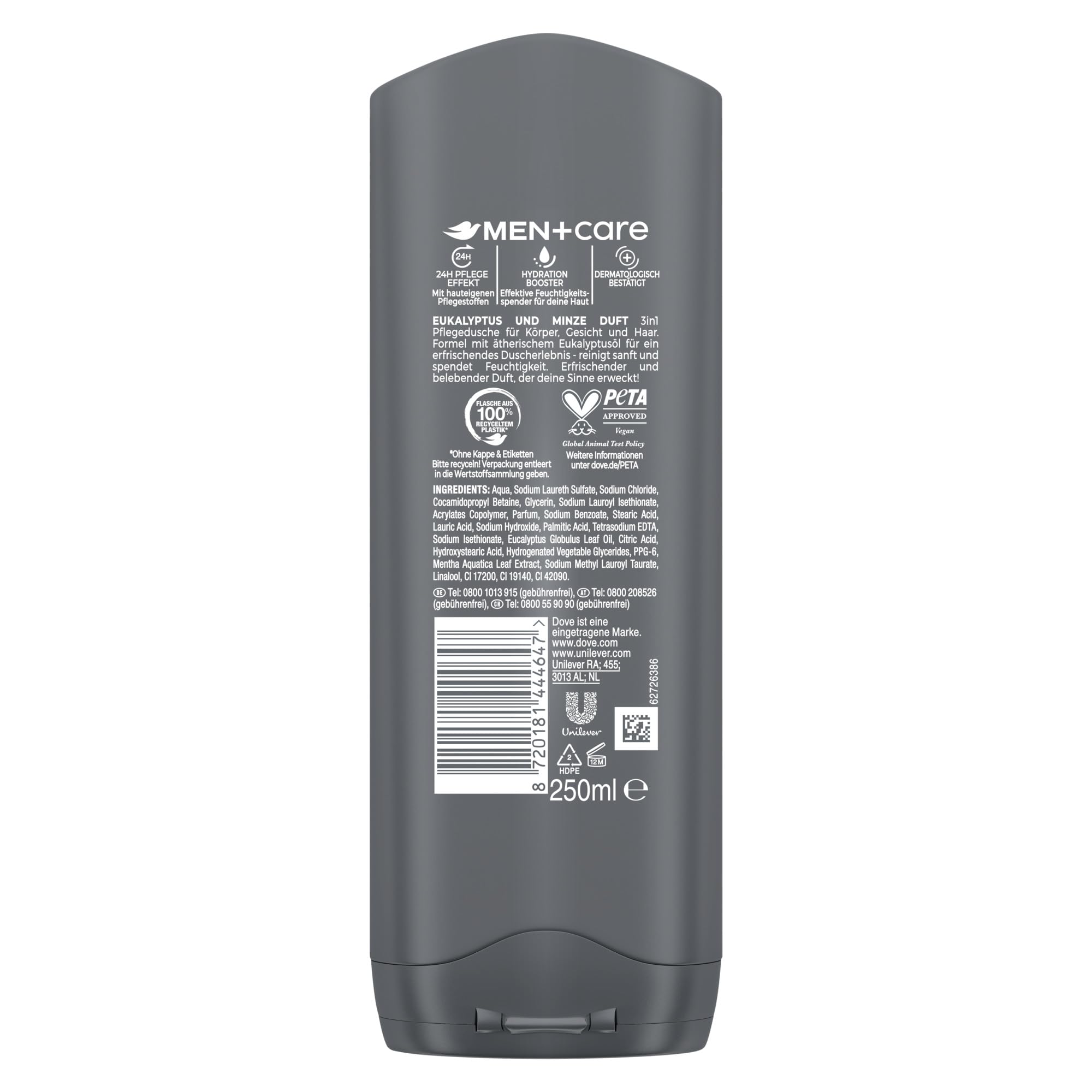 dove-men-care-3-in-1-duschgel-eukalyptus-minze-250-ml-pflegedusche-f-r-k-rper-ge image 2