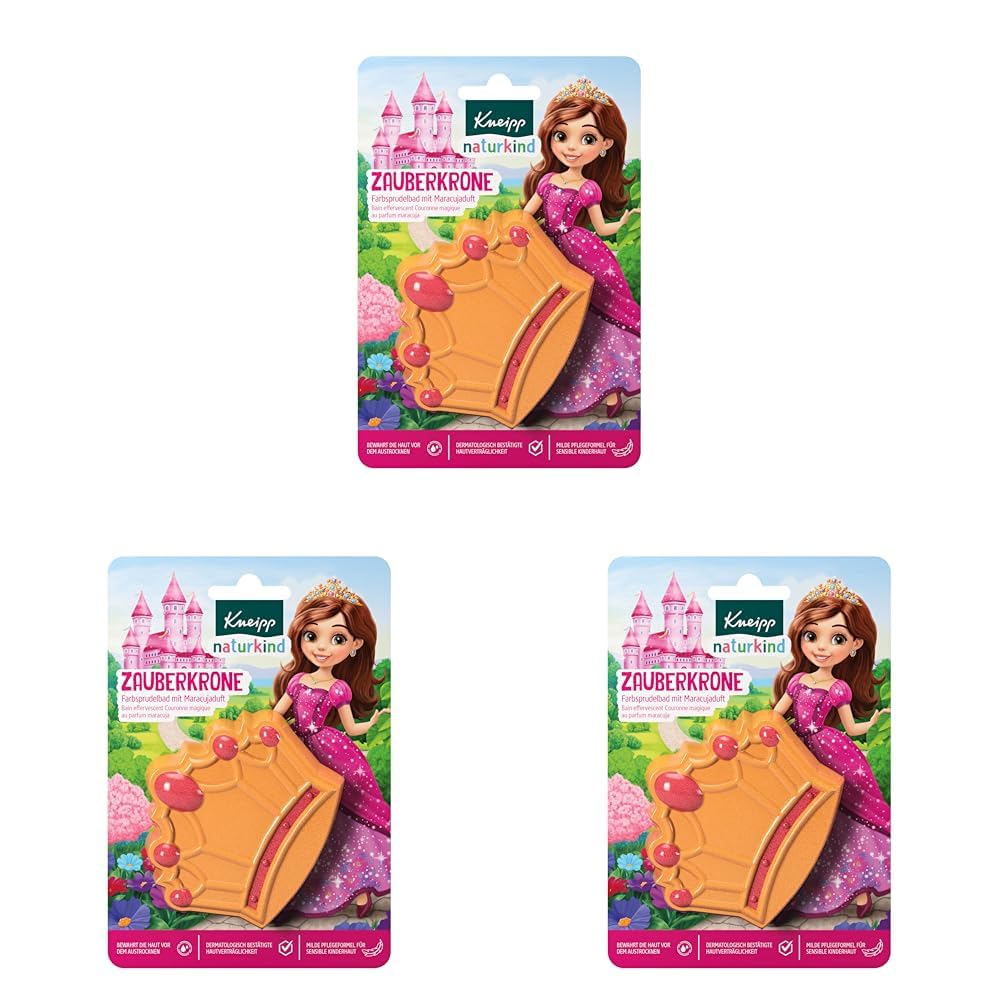 kneipp-naturkind-zauberkrone-farbsprudelbad-badebombe-f-r-kinder-mit-maracujaduf image 4