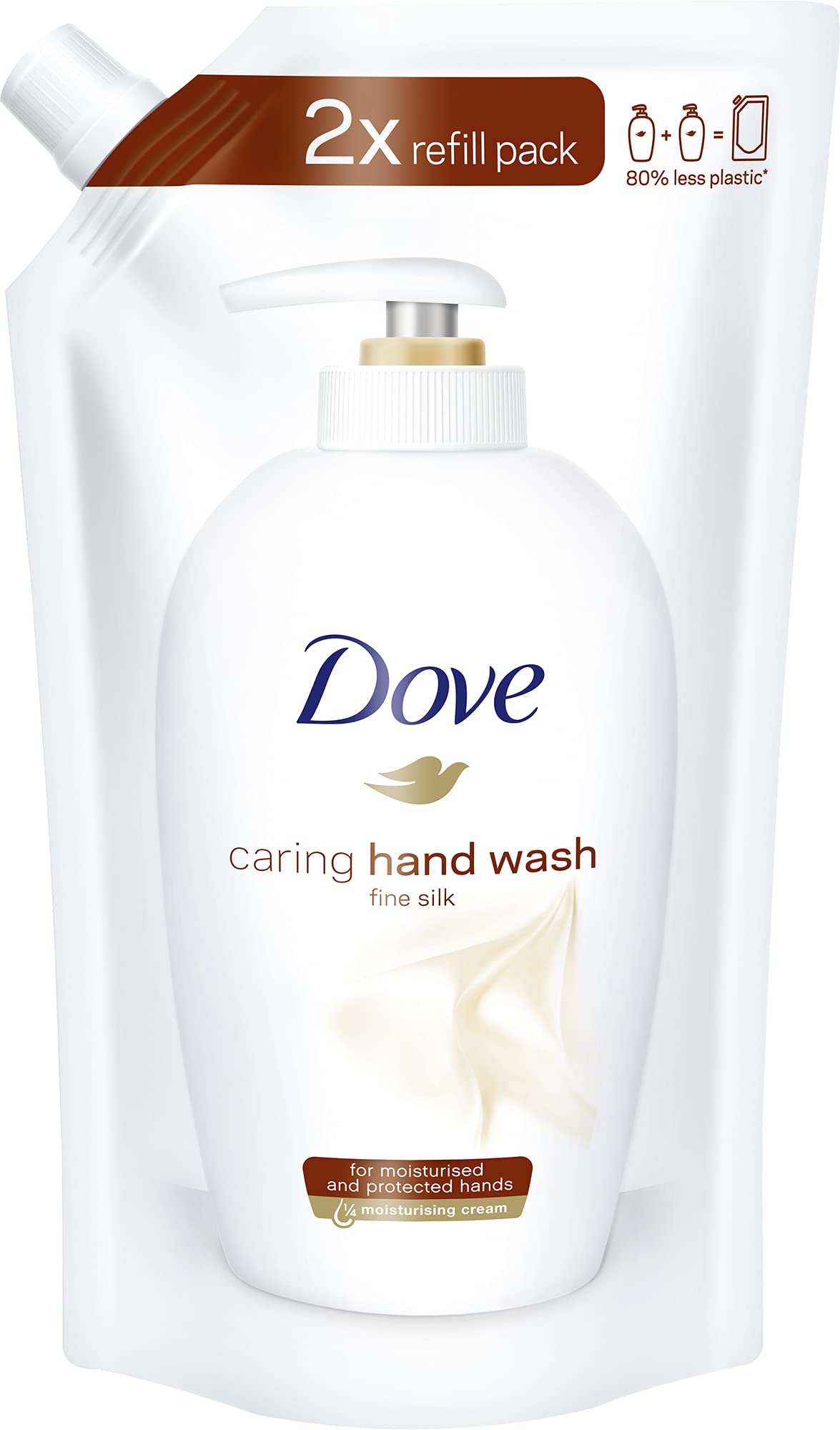 dove-pflegende-hand-waschlotion-fine-silk-nachf-llbeutel-500-ml-milde-fl-ssigsei image 1