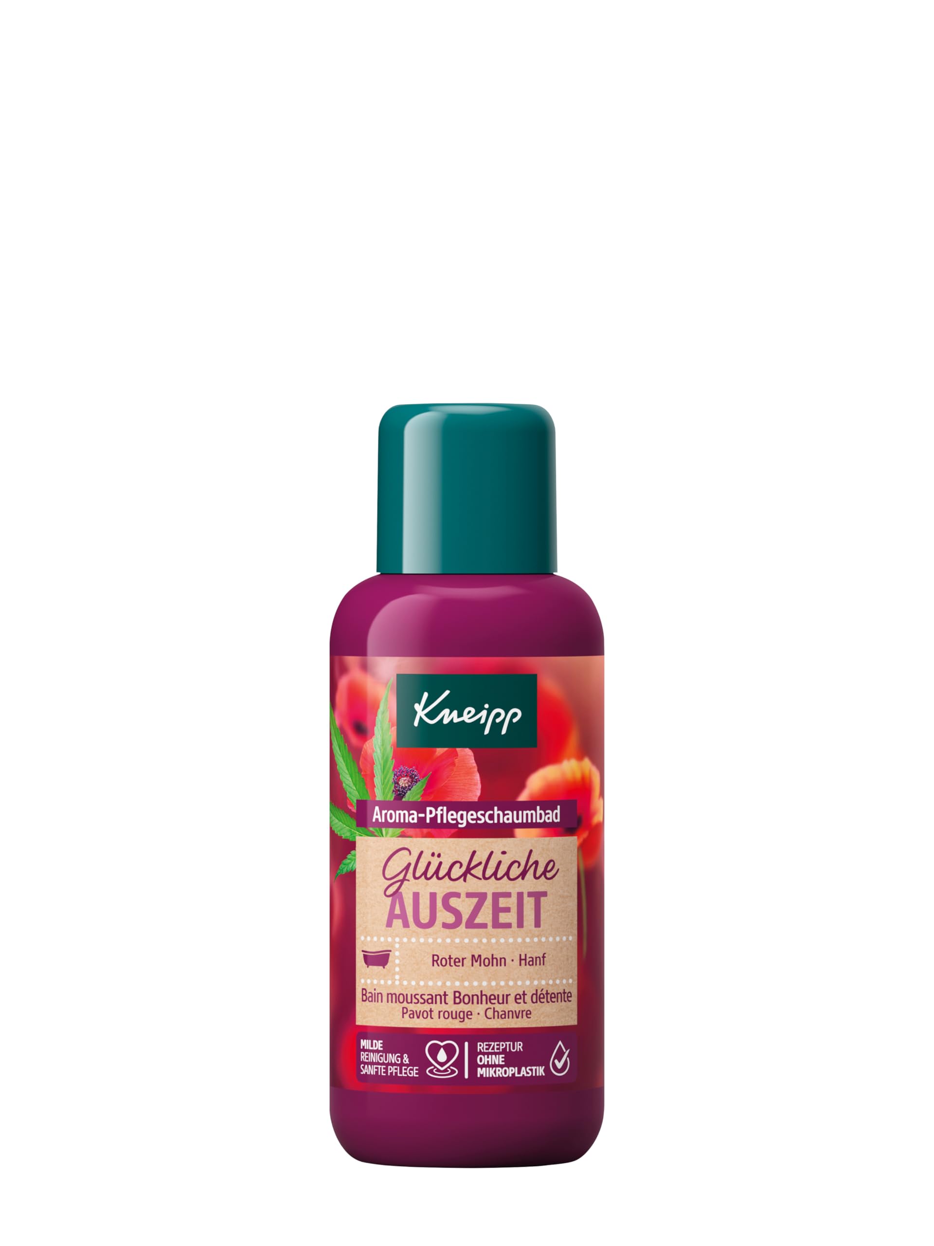 kneipp-aroma-pflegeschaumbad-gl-ckliche-auszeit-reisegr-e-100-ml-badezusatz-mit- image 1