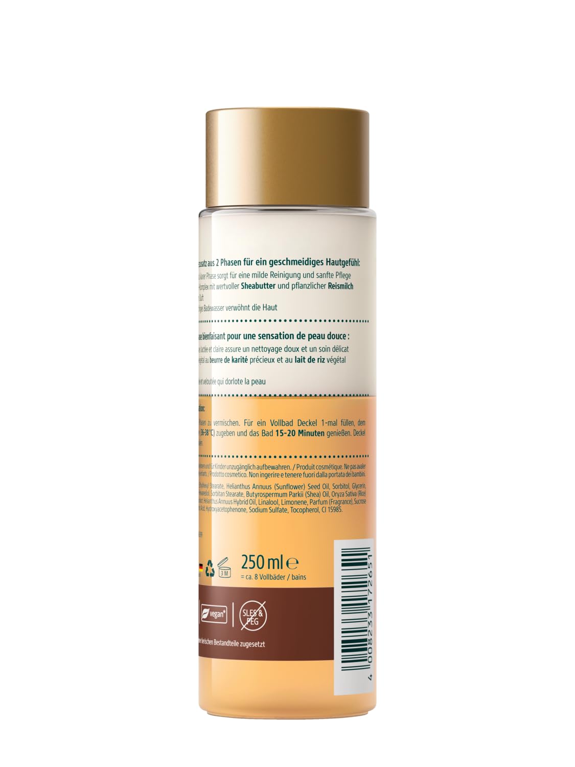 kneipp-2-phasen-bad-shea-reismilch-250-ml-veganer-badezusatz-mit-sheabutter-und- image 2