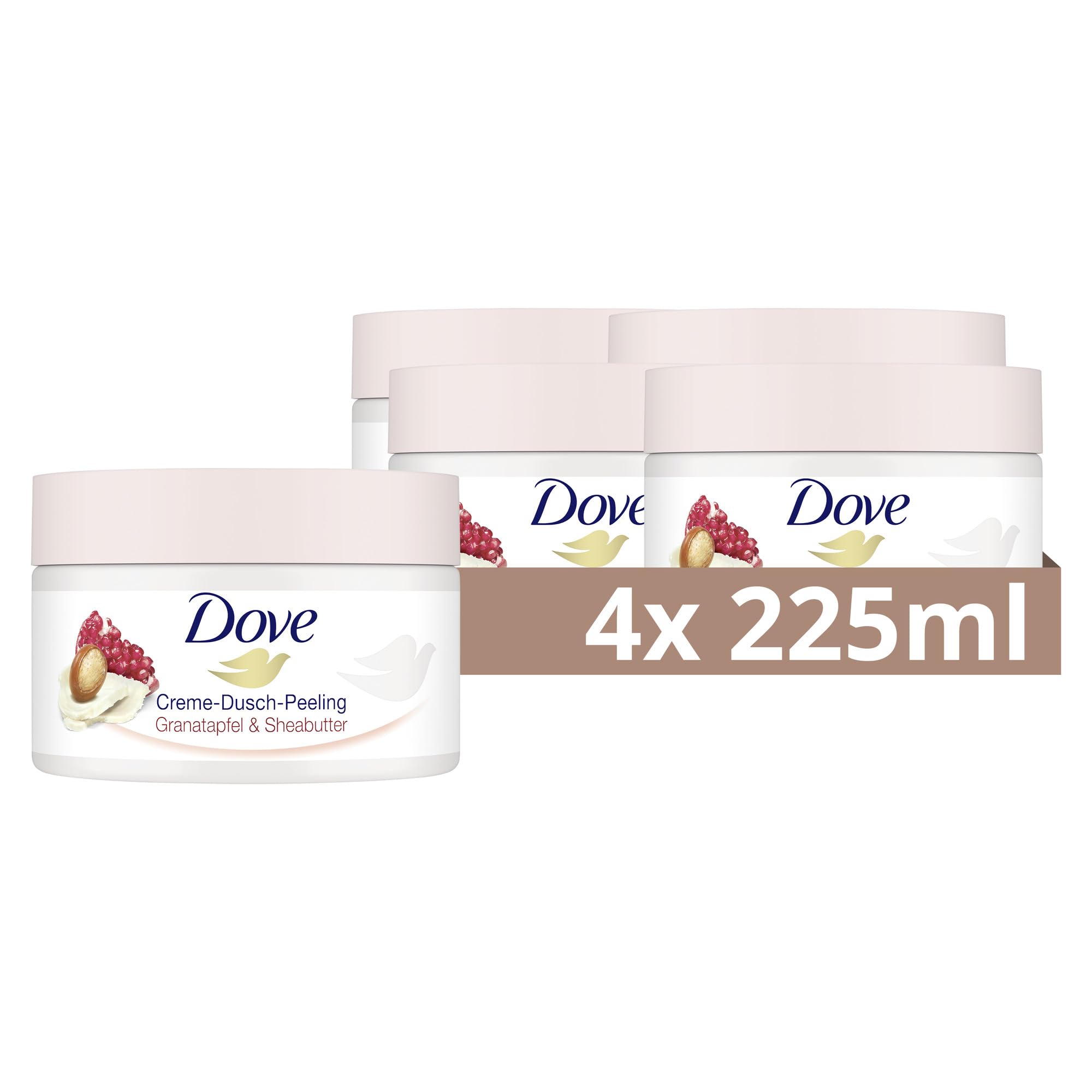 dove-creme-dusch-peeling-granatapfel-sheabutter-body-scrub-4x-225-ml-k-rperpeeli image 1
