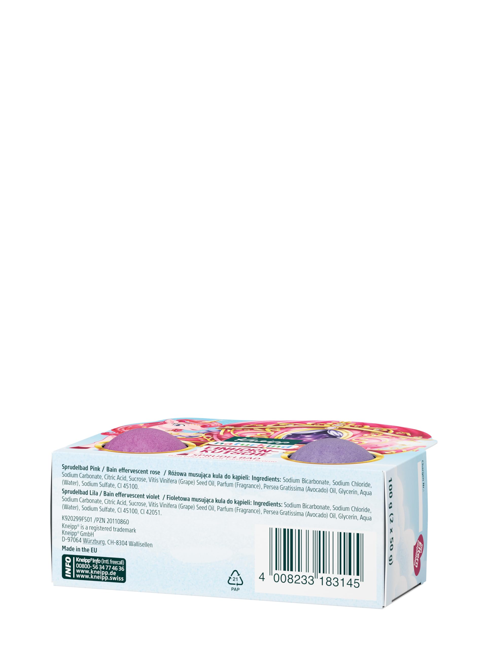 kneipp-naturkind-einhorn-kutsche-kinder-sprudelbad-badekugeln-set-8-x-100-g image 6