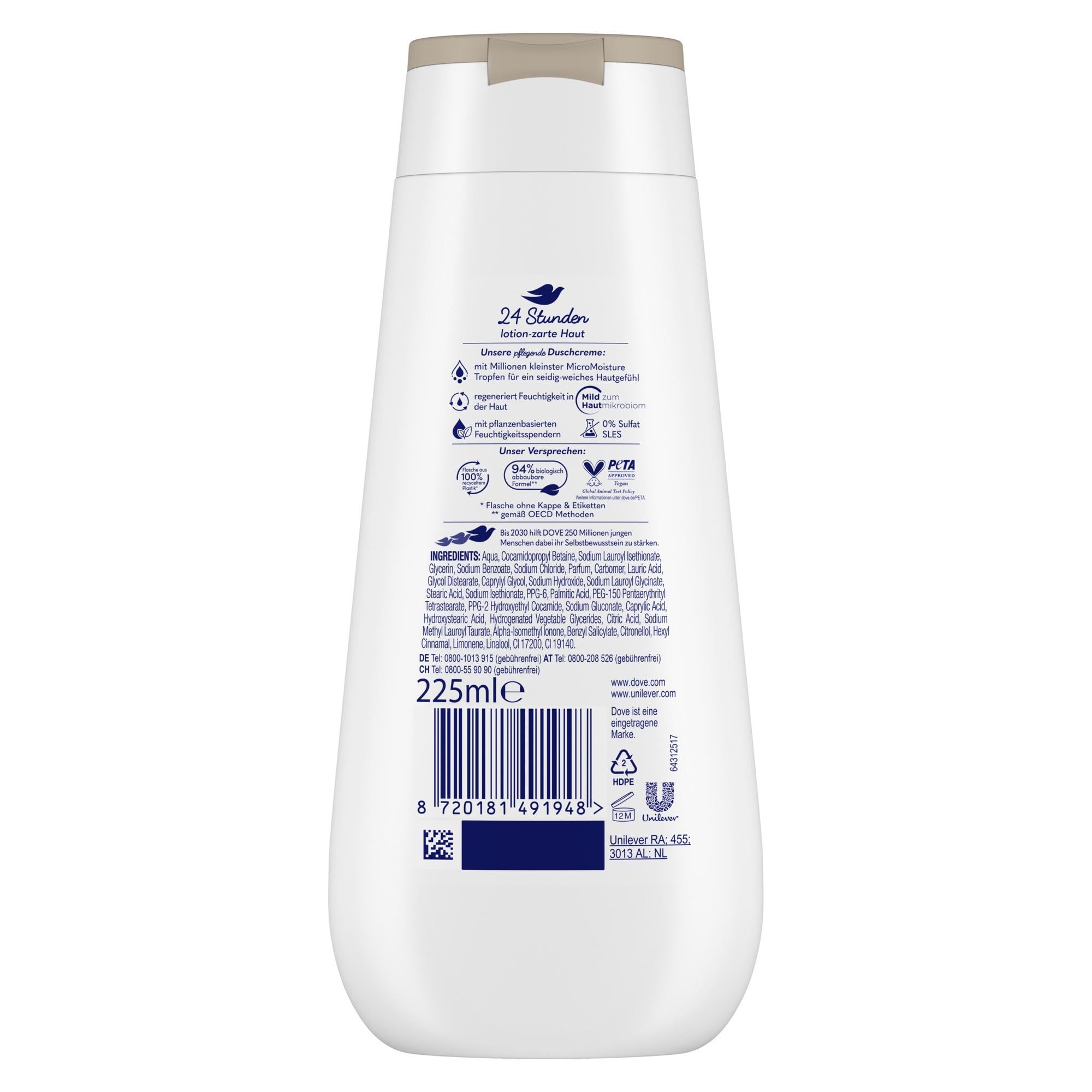 dove-advanced-care-duschcreme-seidig-zart-225-ml-pro-ceramide-technology-24-h-lo image 2