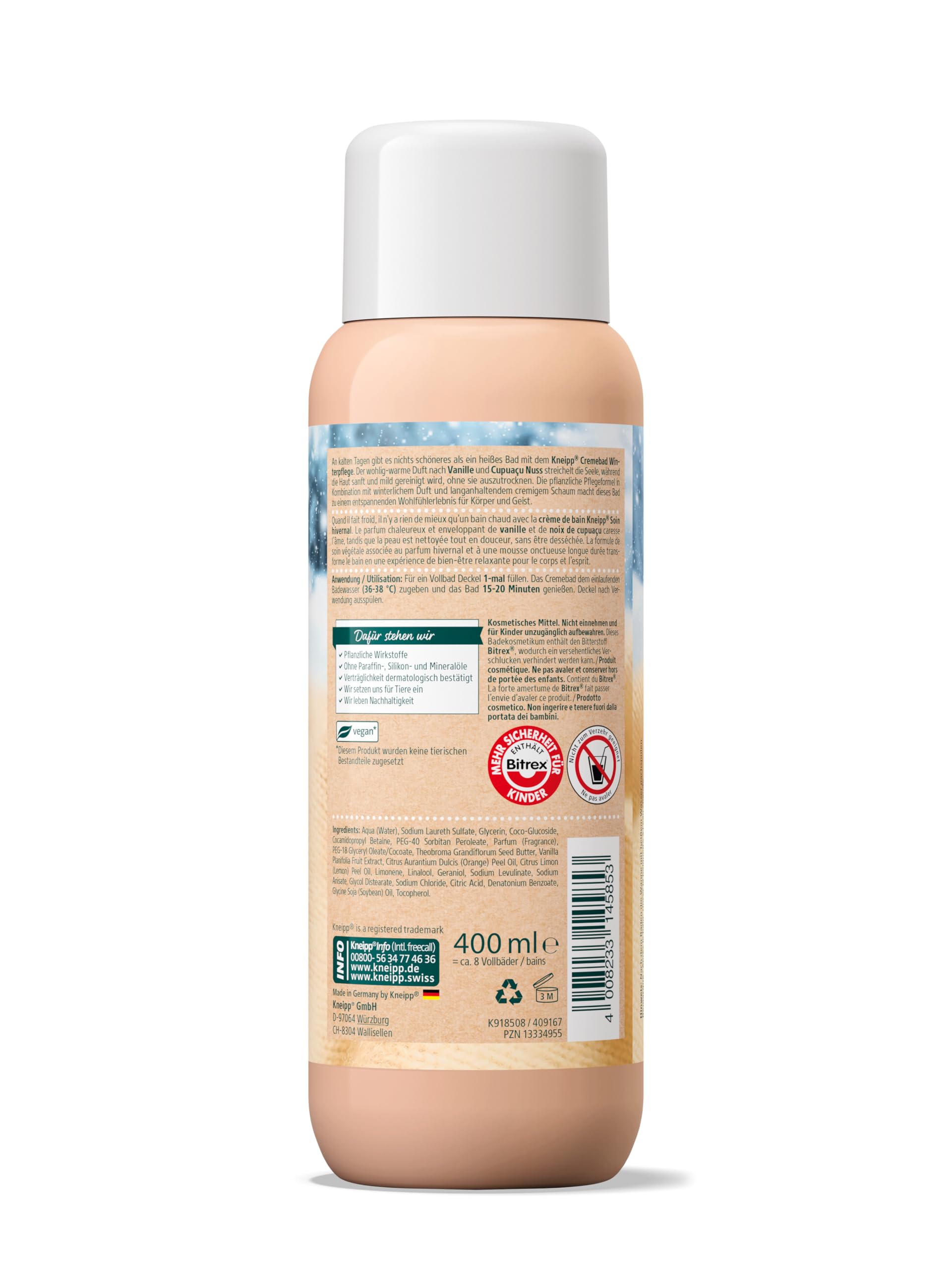 kneipp-cremebad-winterpflege-badezusatz-mit-bio-cupua-u-und-vanille-400-ml image 2