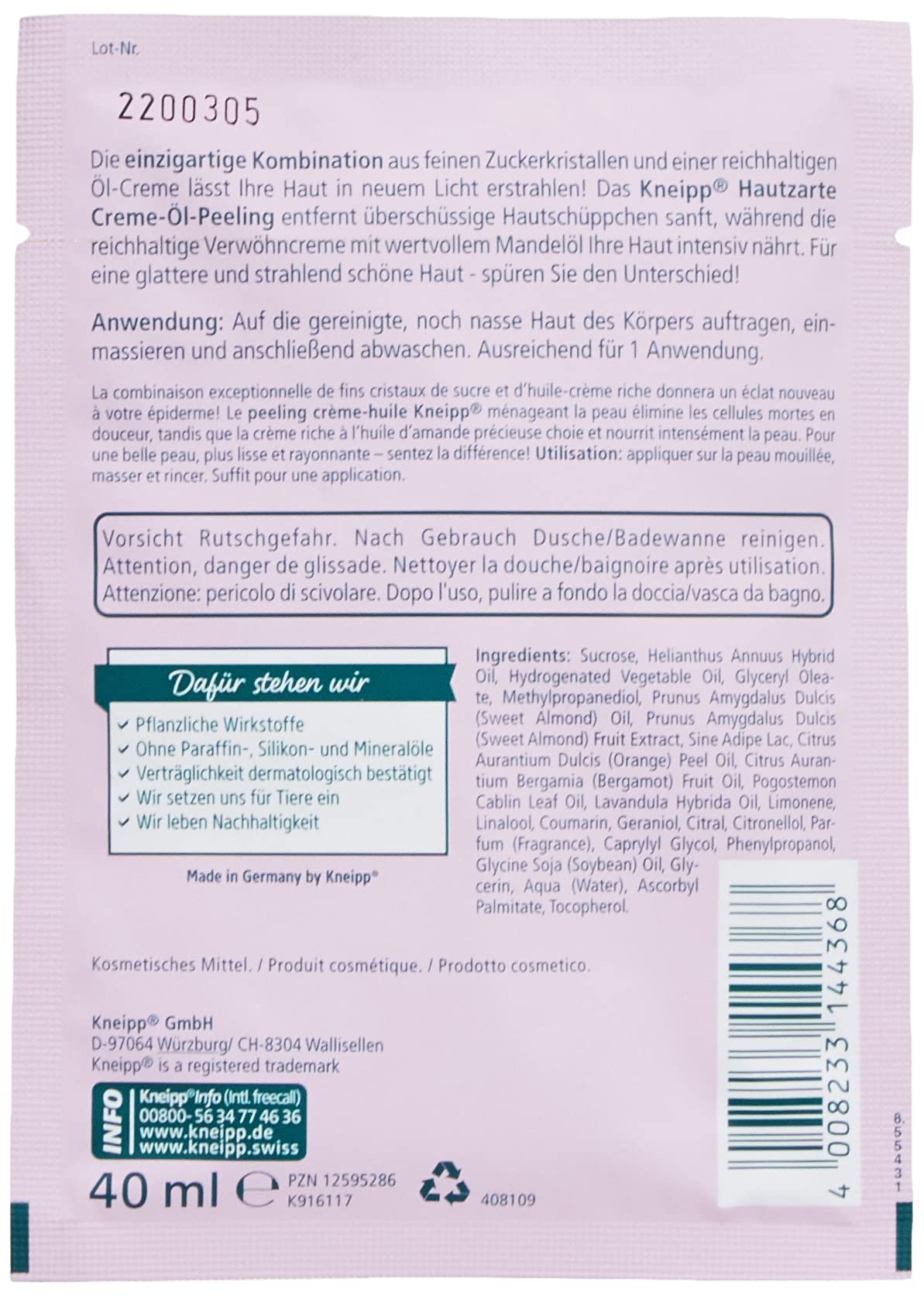 kneipp-hautzartes-creme-l-peeling-12-x-40-ml-zucker-peeling-mit-mandel-l-f-r-gla image 2