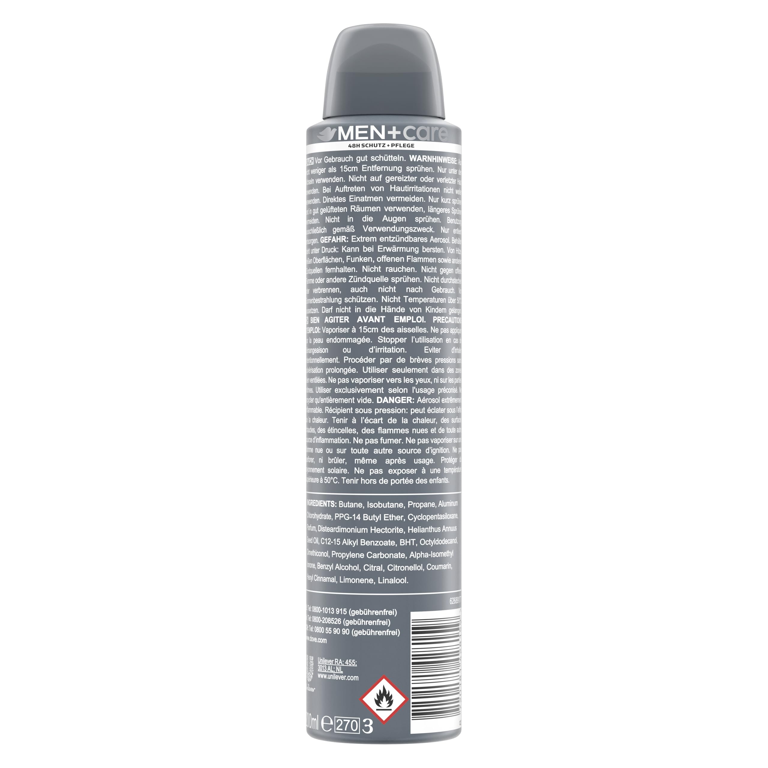 dove-men-care-anti-transpirant-spray-clean-comfort-200-ml-48h-m-nner-deospray-mi image 3