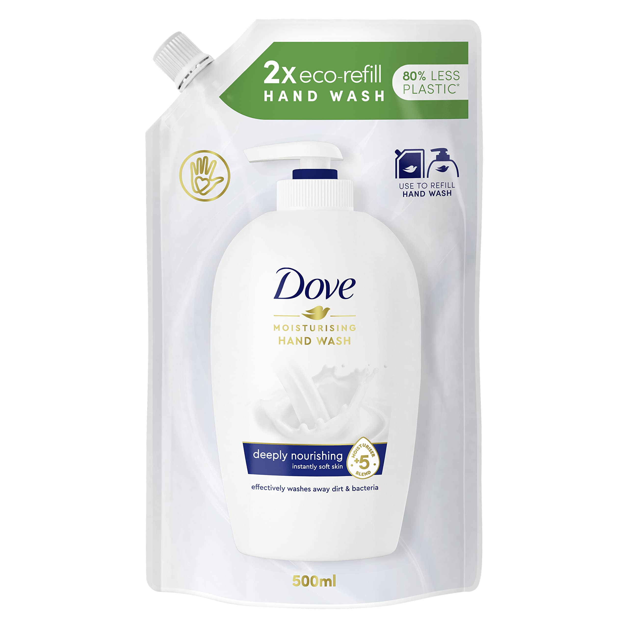 dove-hand-waschlotion-reichhaltige-pflege-nachf-llbeutel-f-r-empfindliche-haut-m image 2