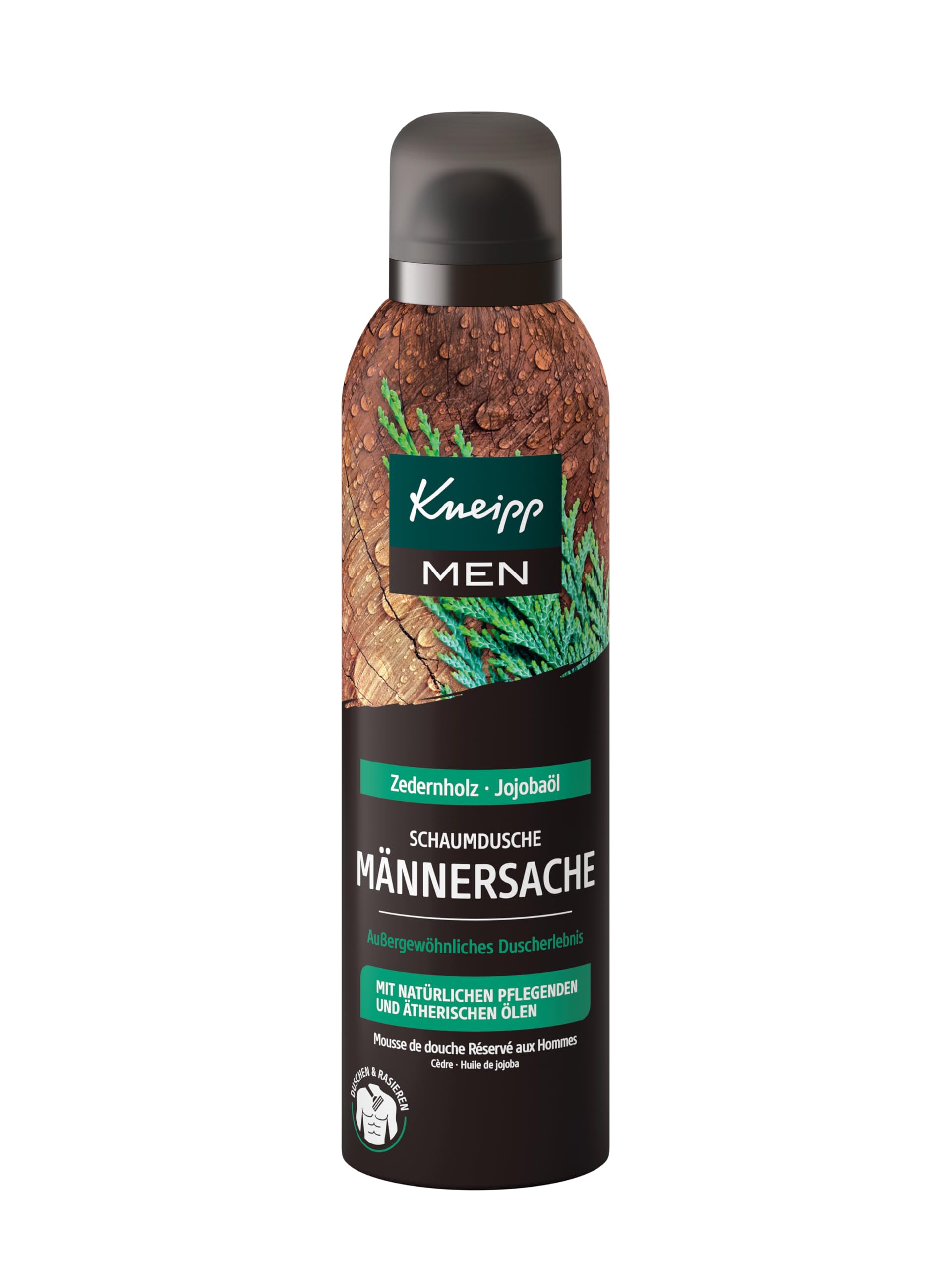 kneipp-schaumdusche-m-nnersache-zedernholz-jojoba-l-200-ml image 1