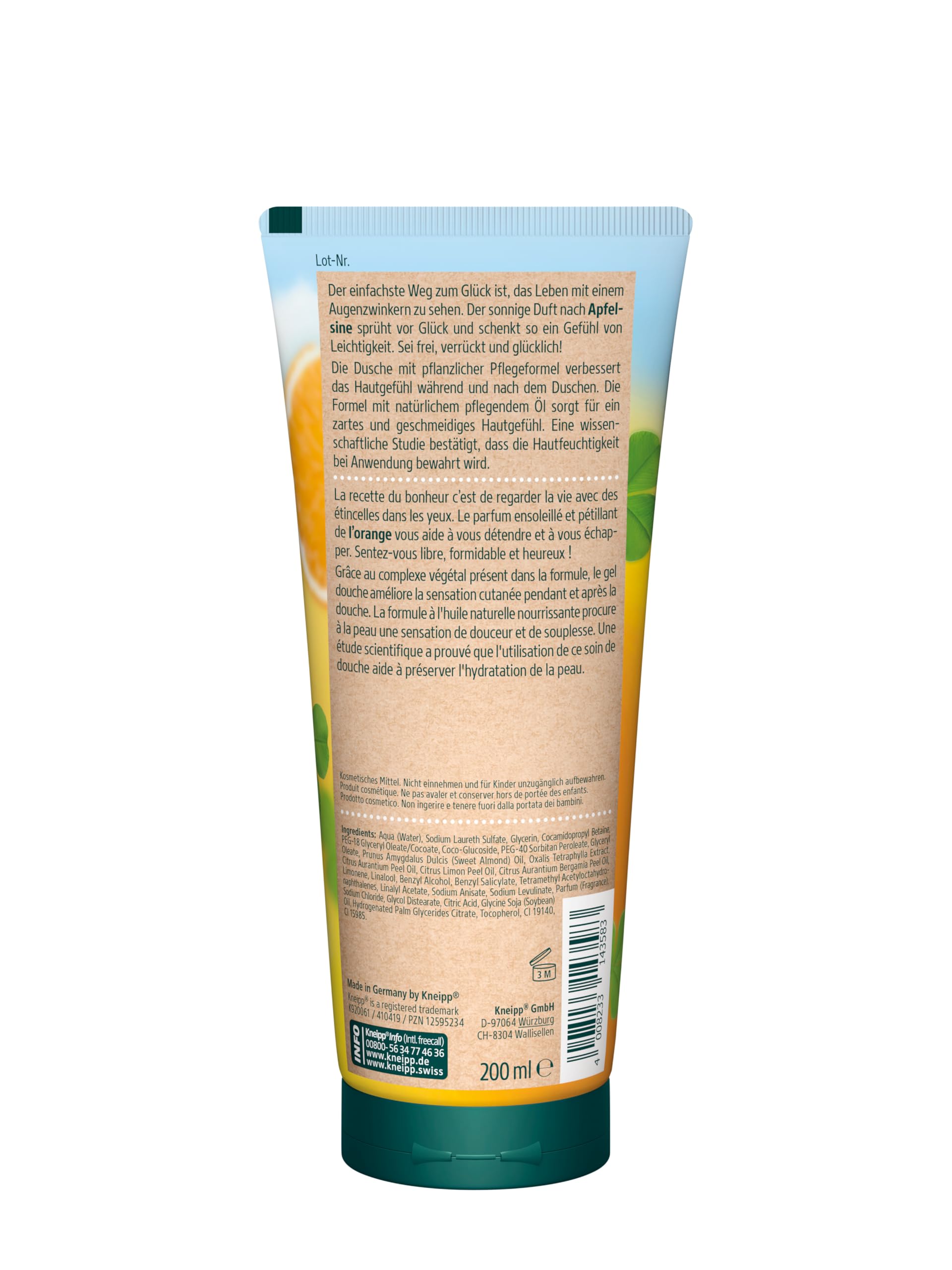 kneipp-aroma-pflegedusche-sei-frei-verr-ckt-und-gl-cklich-apfelsine-200-ml image 2