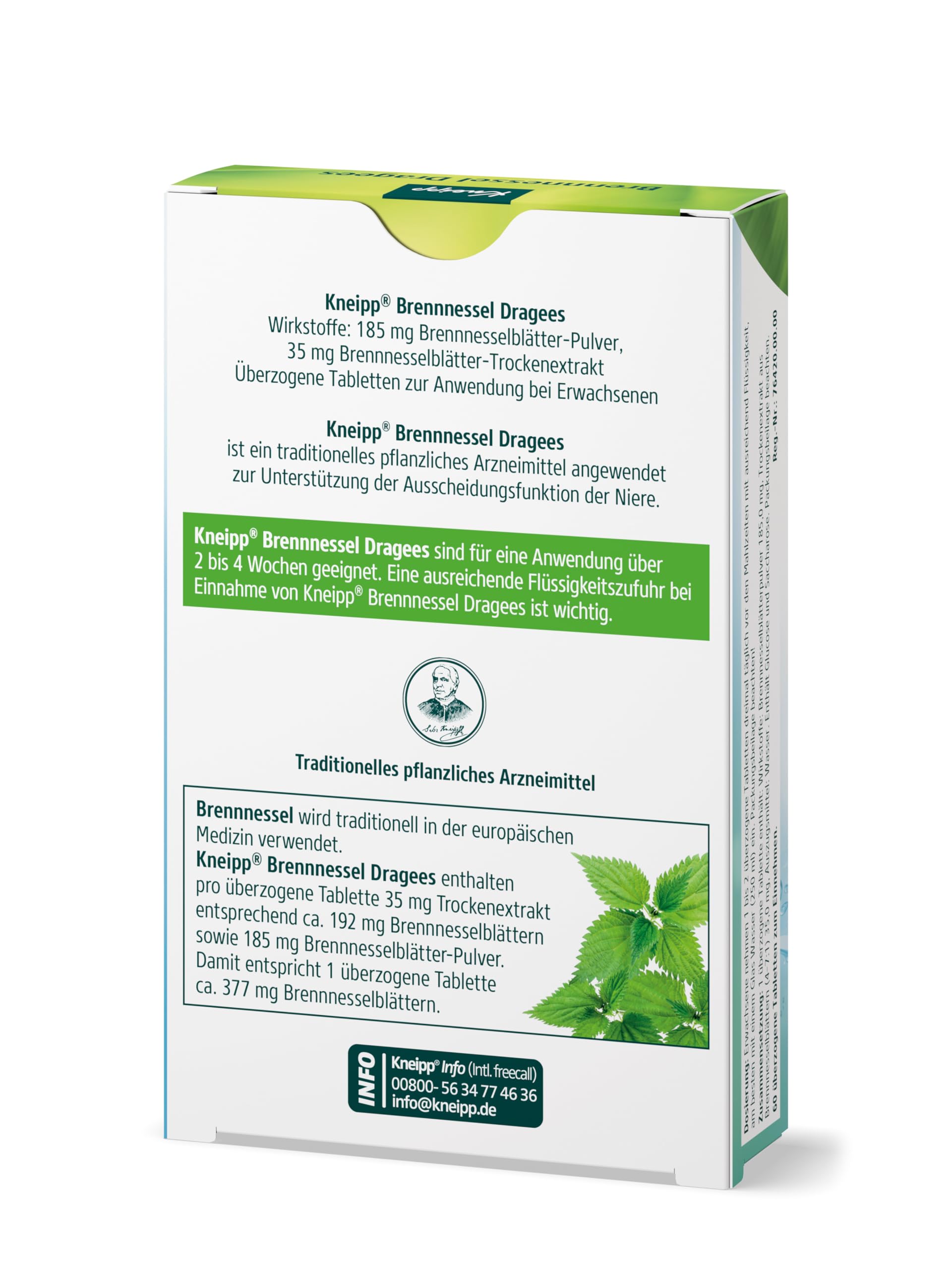 kneipp-brennnessel-dragees-60-tabletten-traditionelles-pflanzliches-arzneimittel image 2