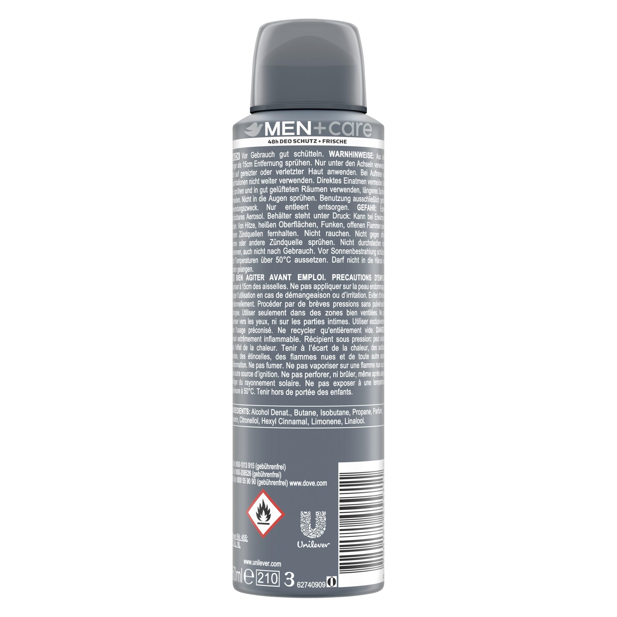 dove-men-care-extra-fresh-deodorant-spray-ohne-aluminiumsalze-150-ml image 2