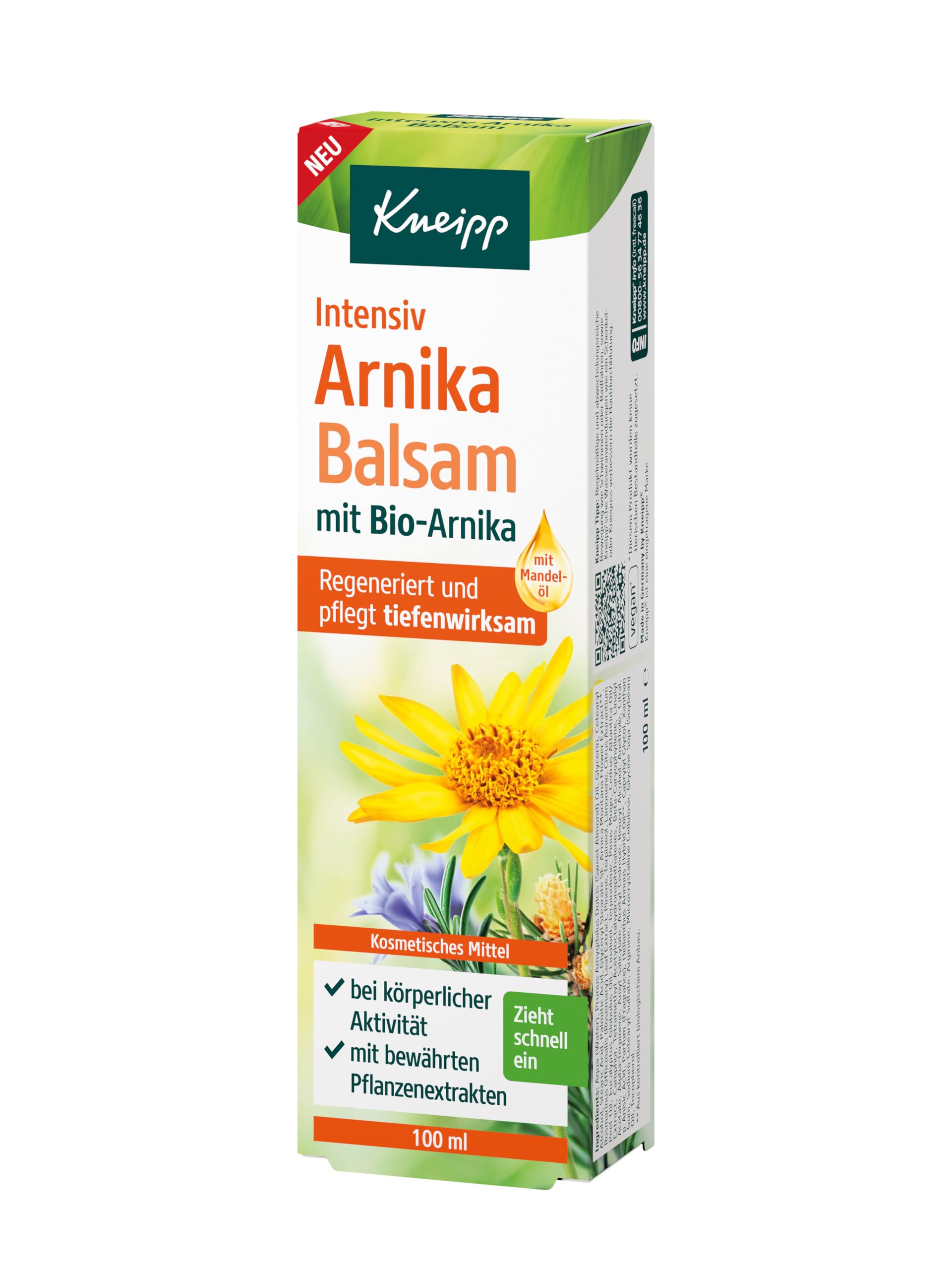 kneipp-intensiv-arnika-balsam-100-ml-bio-arnika-mandel-le-vitalisierend-regeneri image 2