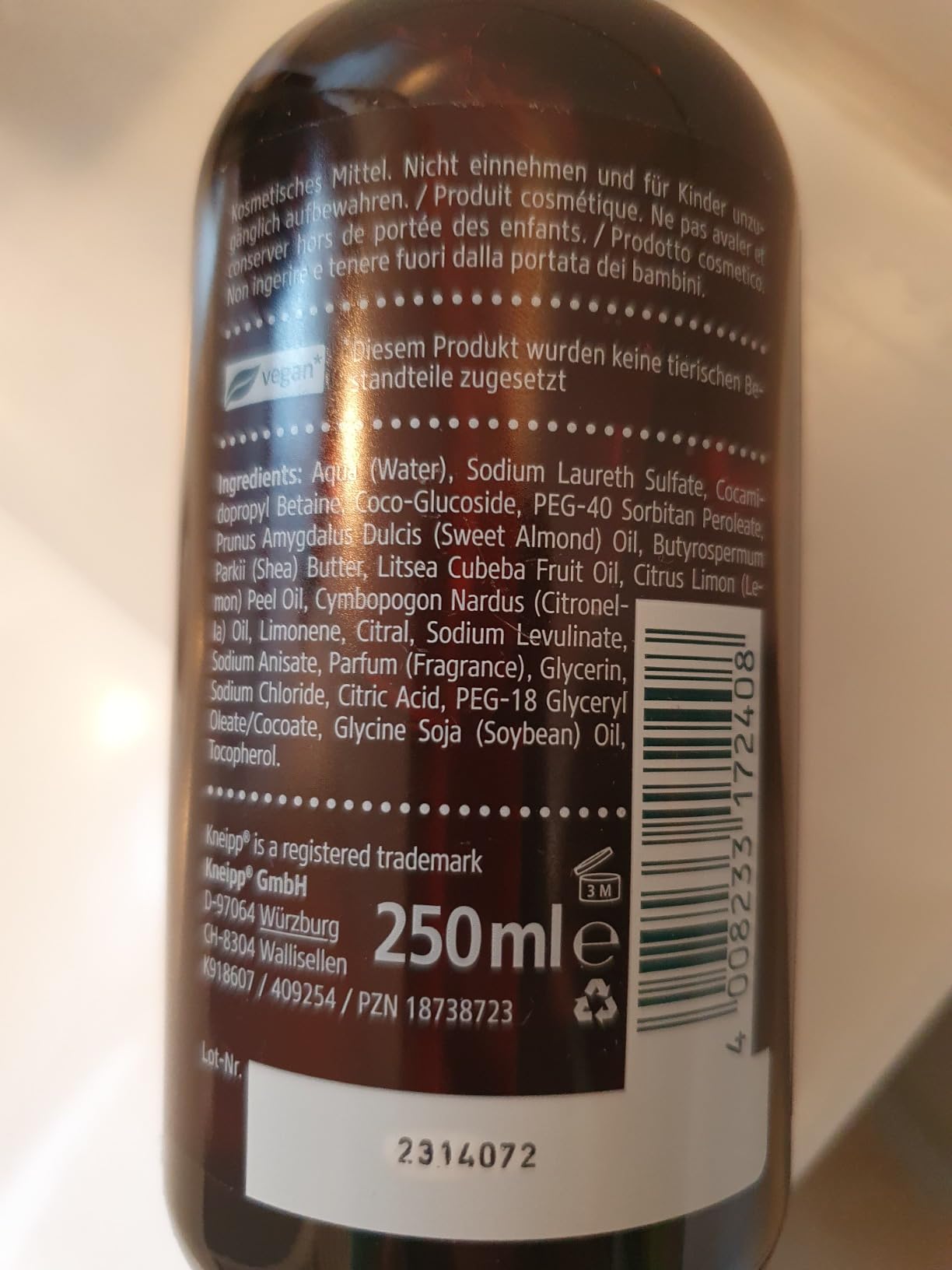 Sehr gute Seife