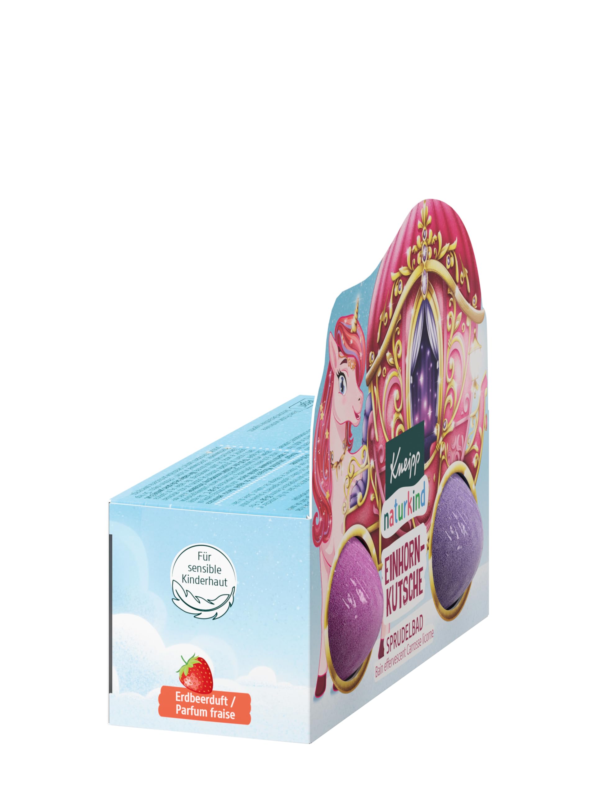 kneipp-naturkind-einhorn-kutsche-kinder-sprudelbad-badekugeln-set-8-x-100-g image 4