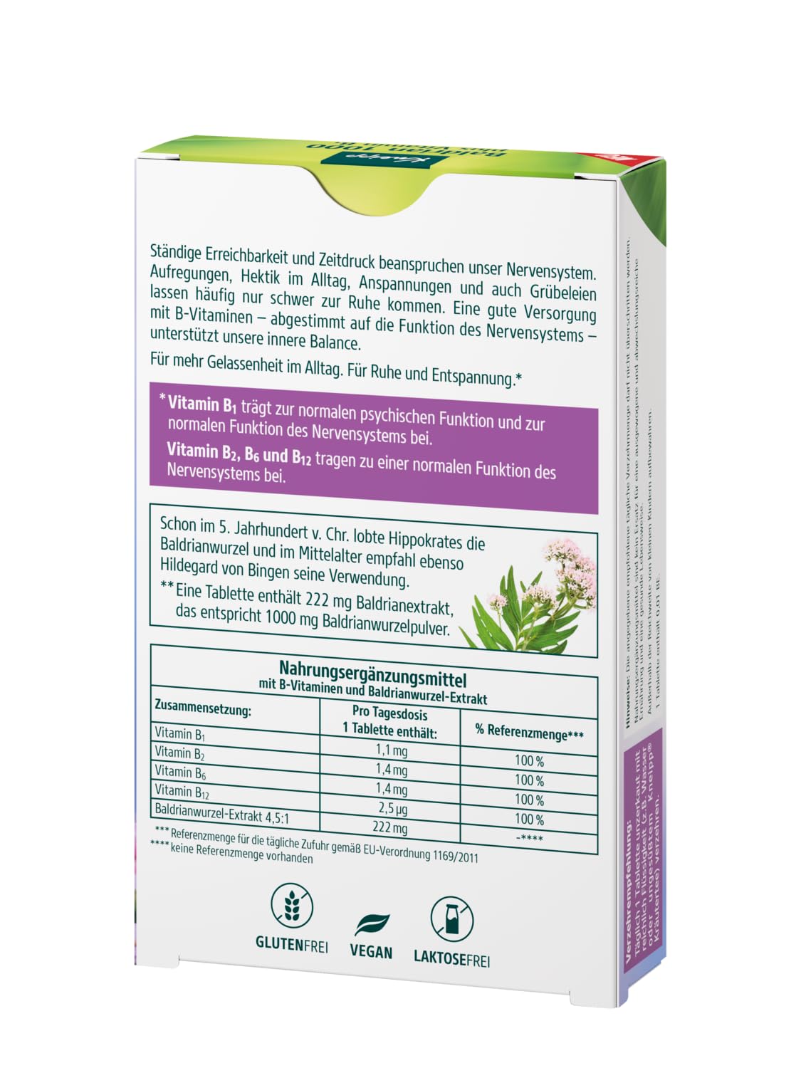 kneipp-baldrian-1-000-mg-tabletten-30-st-ck-nahrungserg-nzung-mit-b-vitaminen-be image 2