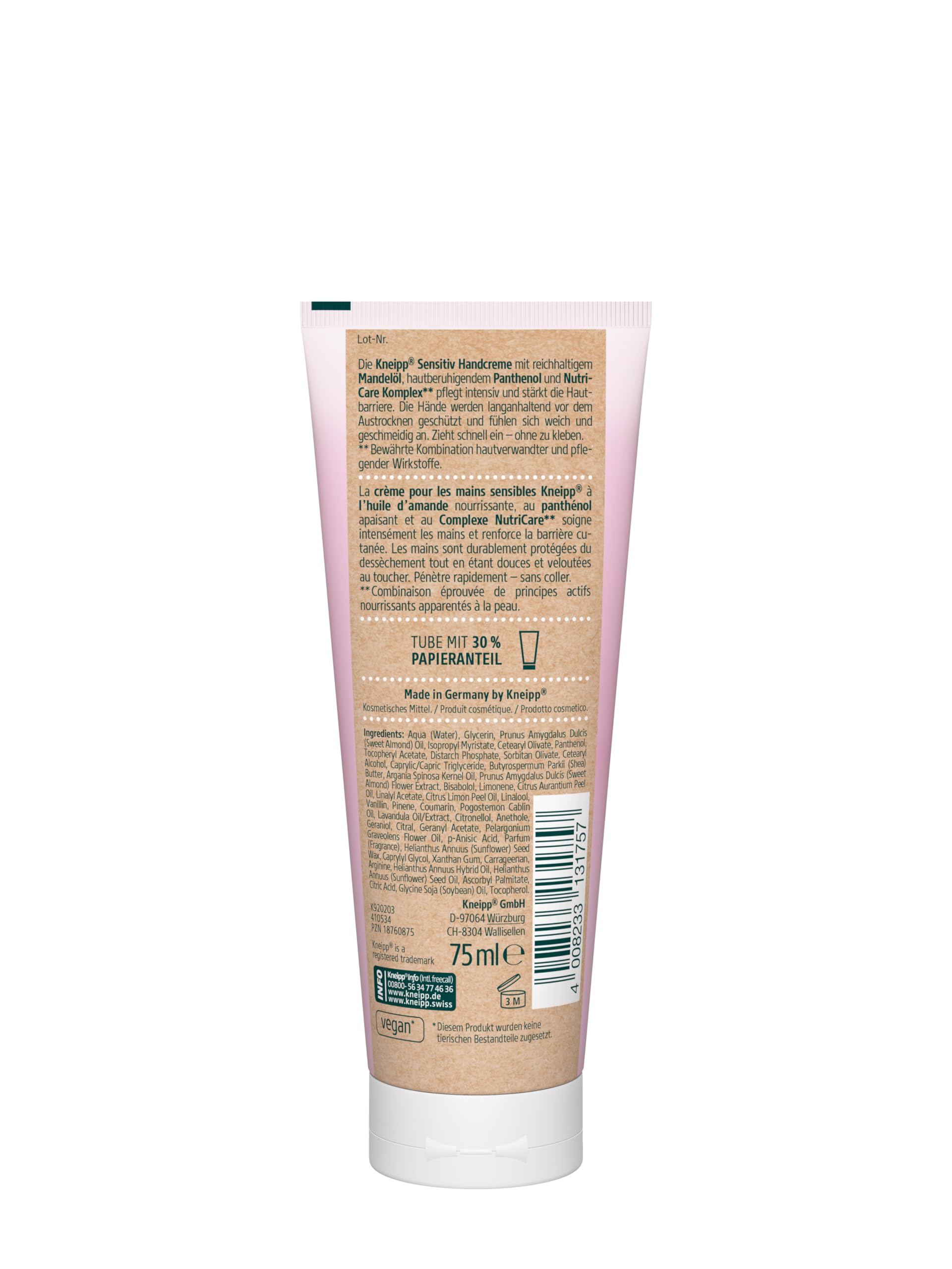 kneipp-sensitiv-handcreme-mandelbl-ten-hautzart-mandel-l-nutricare-komplex-75-ml image 2