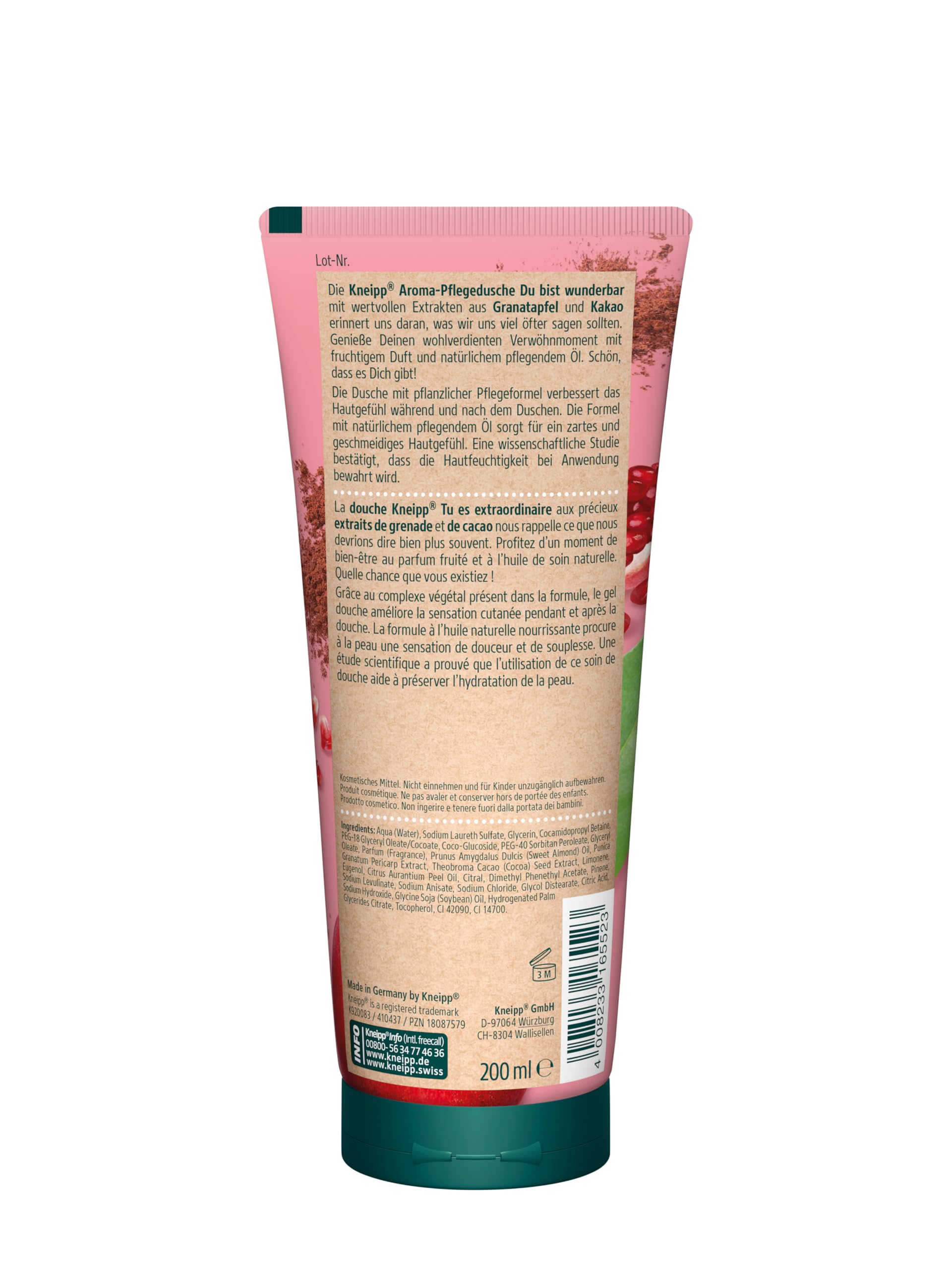 kneipp-du-bist-wunderbar-aroma-pflegedusche-200-ml-duschgel-mit-granatapfel-kaka image 2
