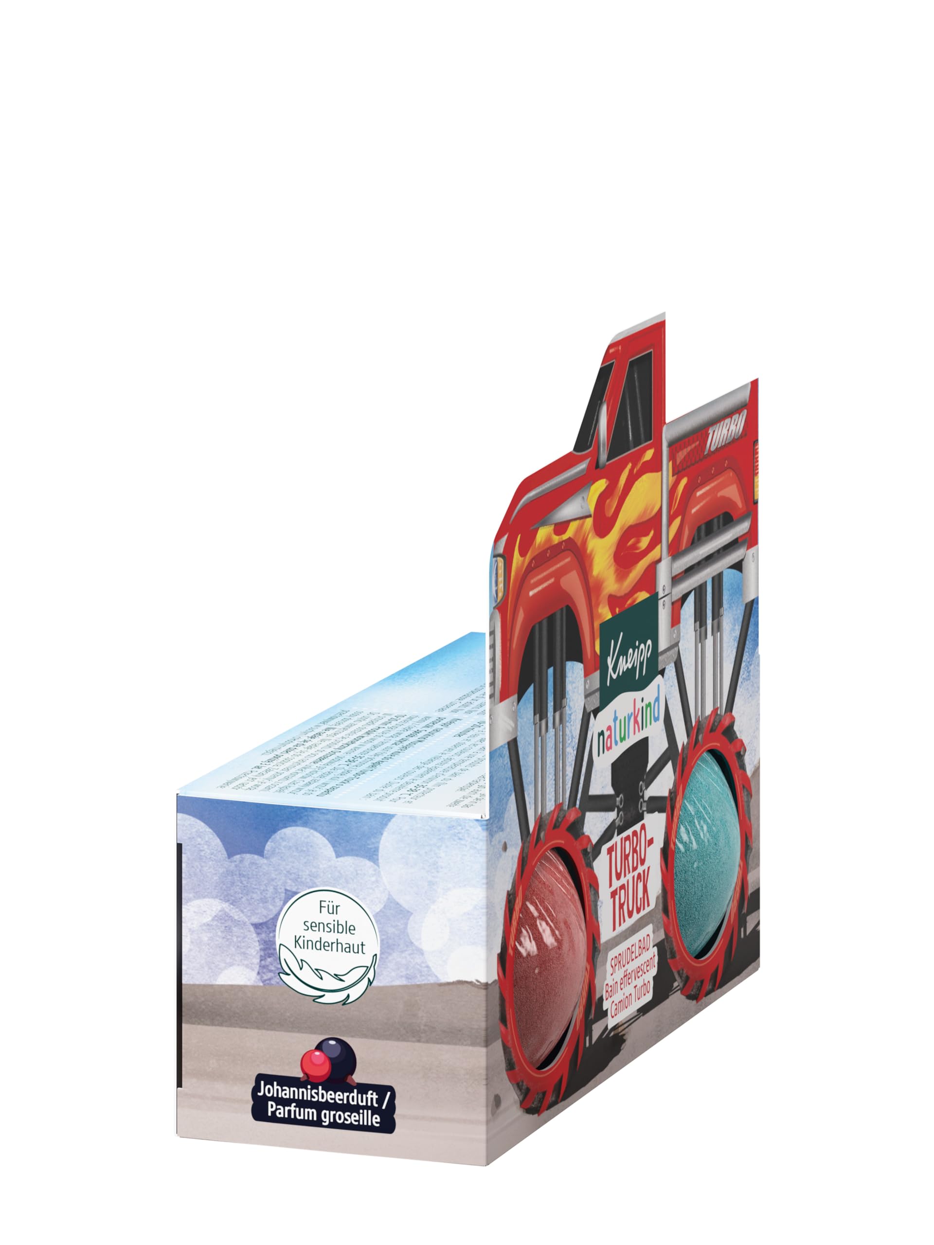 kneipp-naturkind-turbo-truck-sprudelbad-badebombe-100-g-johannisbeerduft-f-r-kin image 2