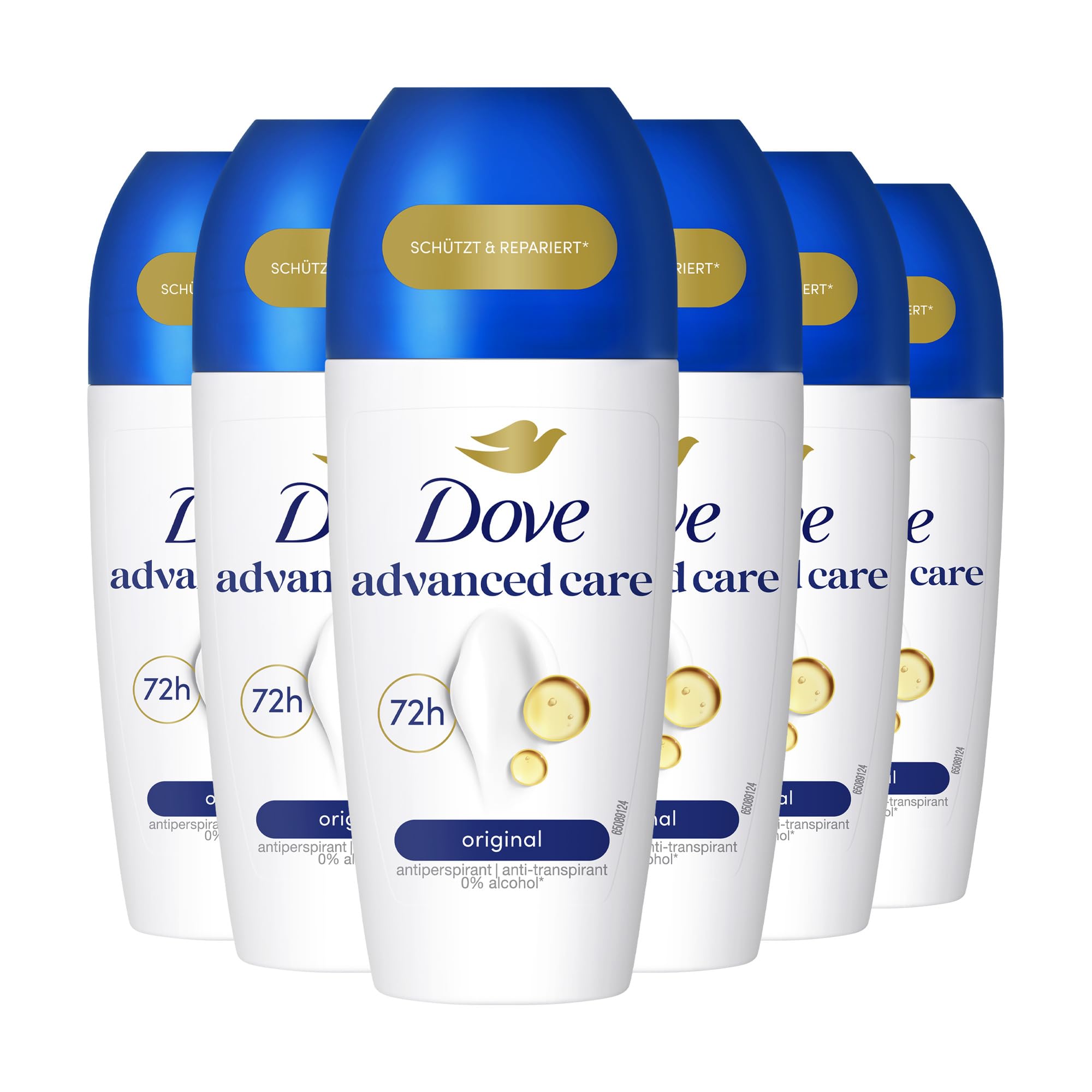 dove-advanced-care-anti-transpirant-deo-roll-on-original-6-x-50-ml-sparpack image 1