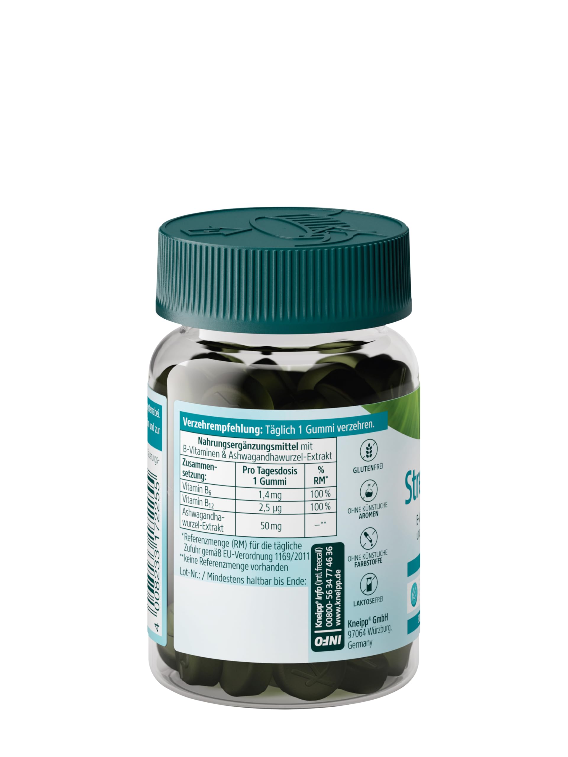 kneipp-stress-balance-gummies-ashwagandha-mit-vitamin-b6-b12-kirsch-geschmack-ve image 2
