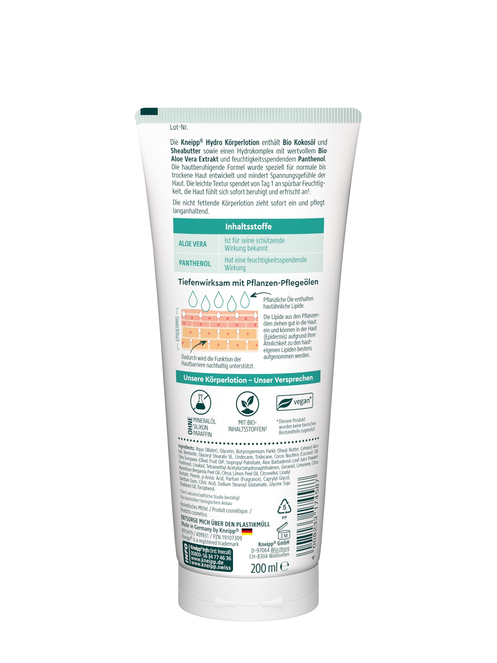 kneipp-hydro-k-rperlotion-mit-bio-aloe-vera-und-panthenol-200-ml-f-r-normale-bis image 2