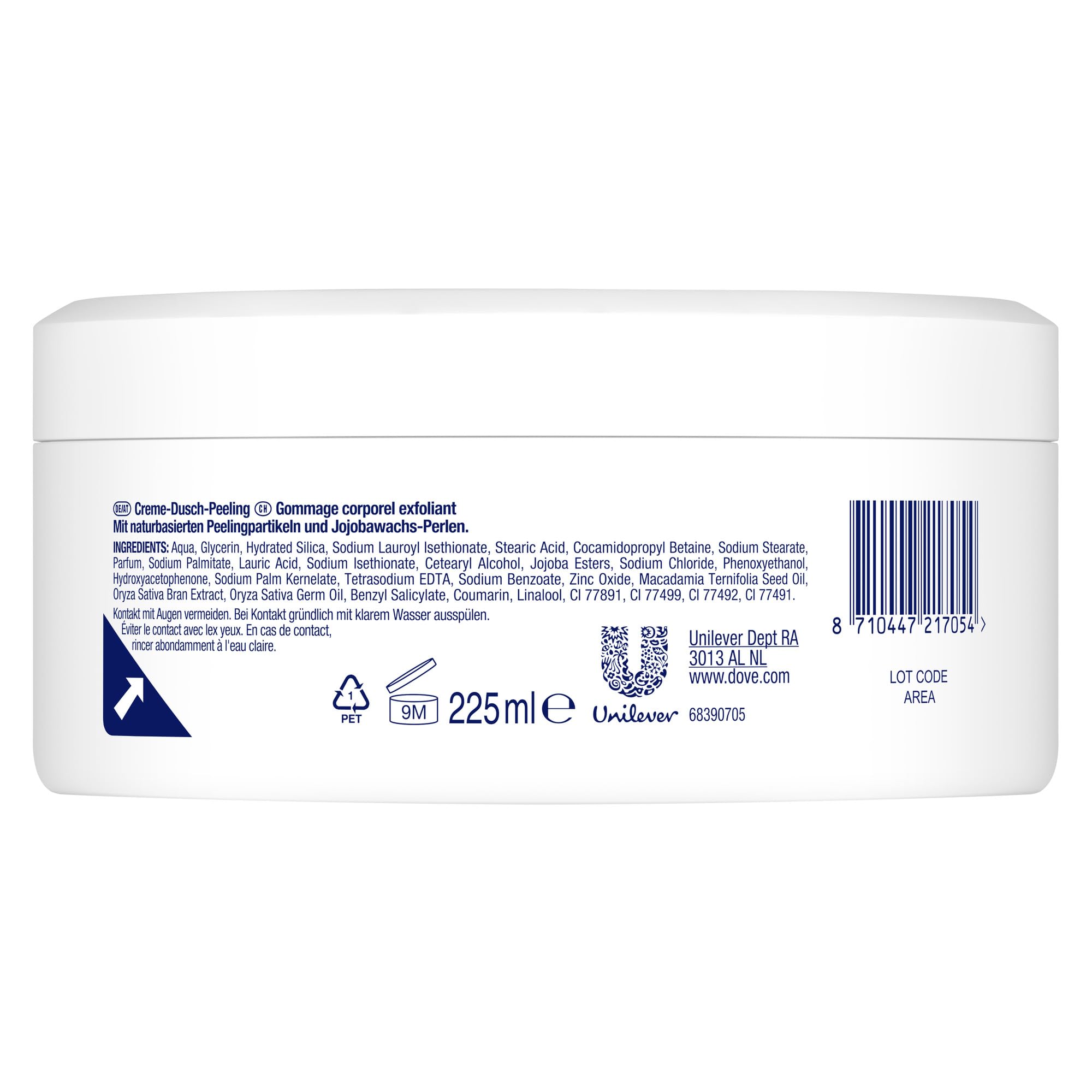 dove-creme-dusch-peeling-macadamia-reismilch-body-scrub-4x-225-ml-k-rperpeeling- image 2