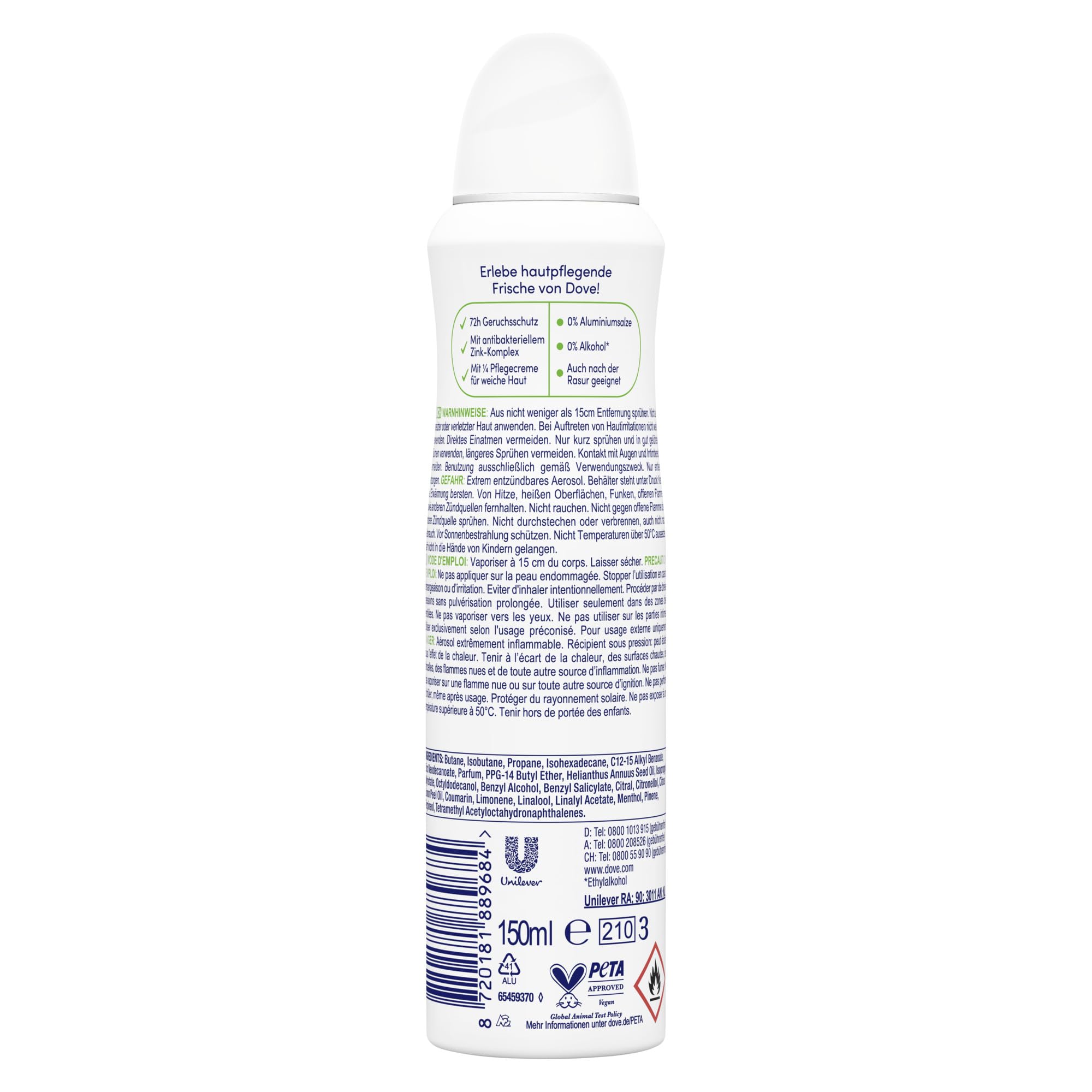 dove-fresh-care-deo-spray-fresh-melon-72h-schutz-ohne-aluminiumsalze-150-ml image 3
